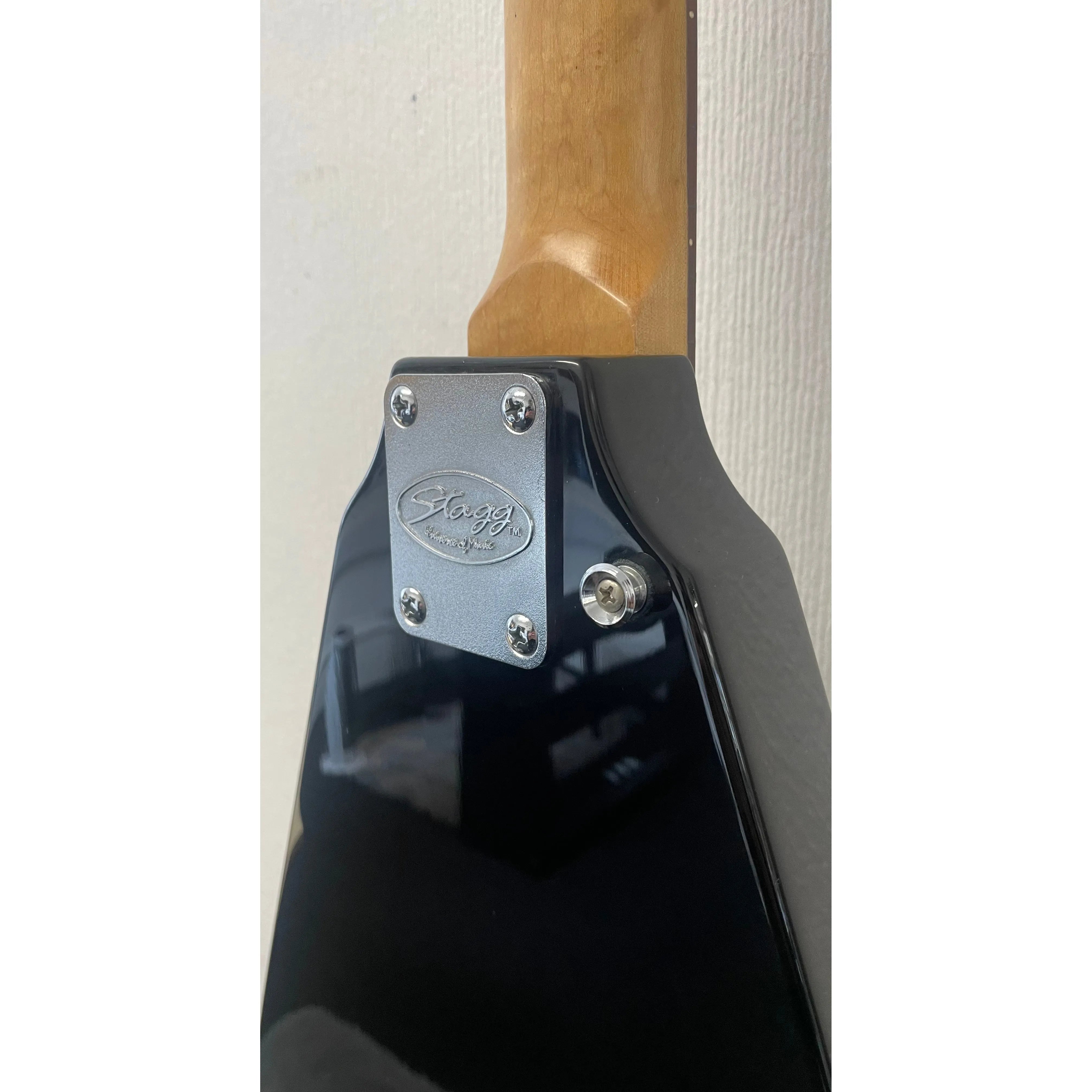 Stagg Flying V Style Electric Guitar in Black Pre-Owned