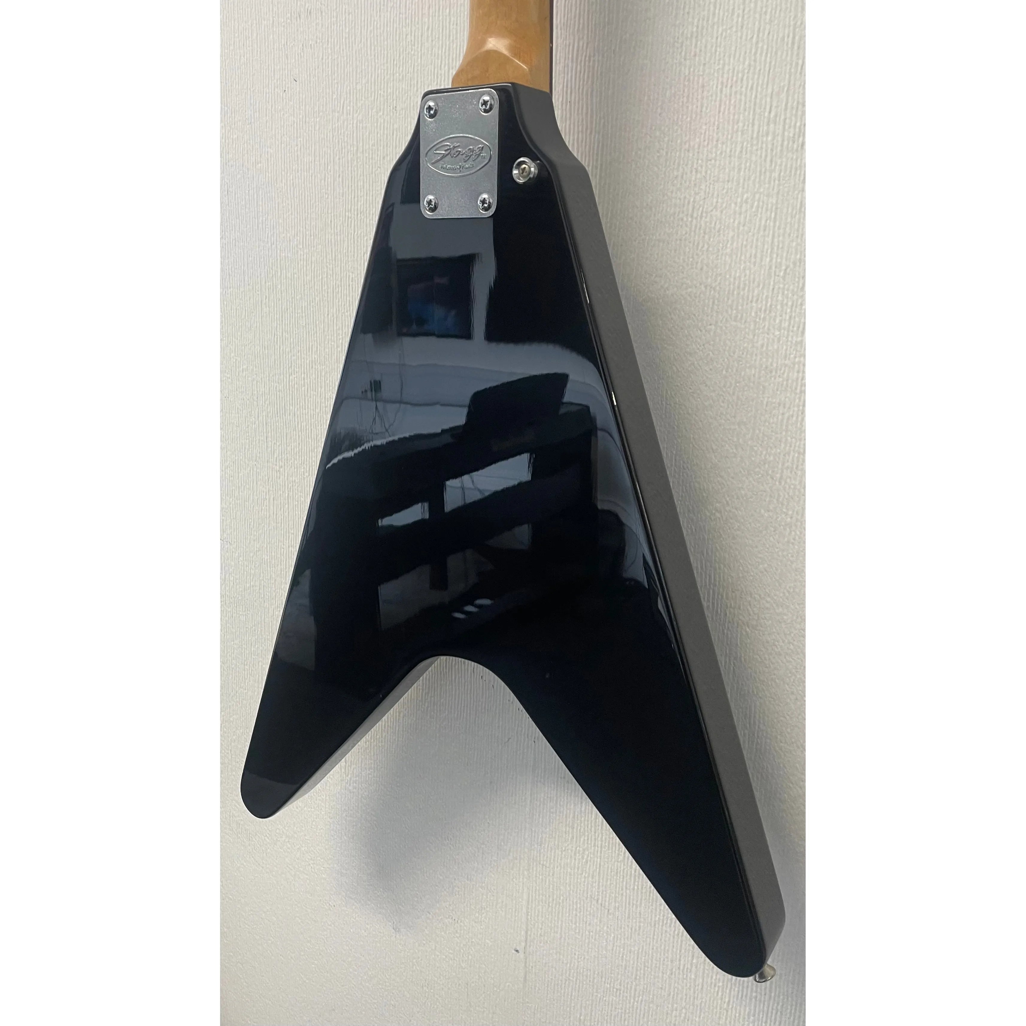 Stagg Flying V Style Electric Guitar in Black Pre-Owned