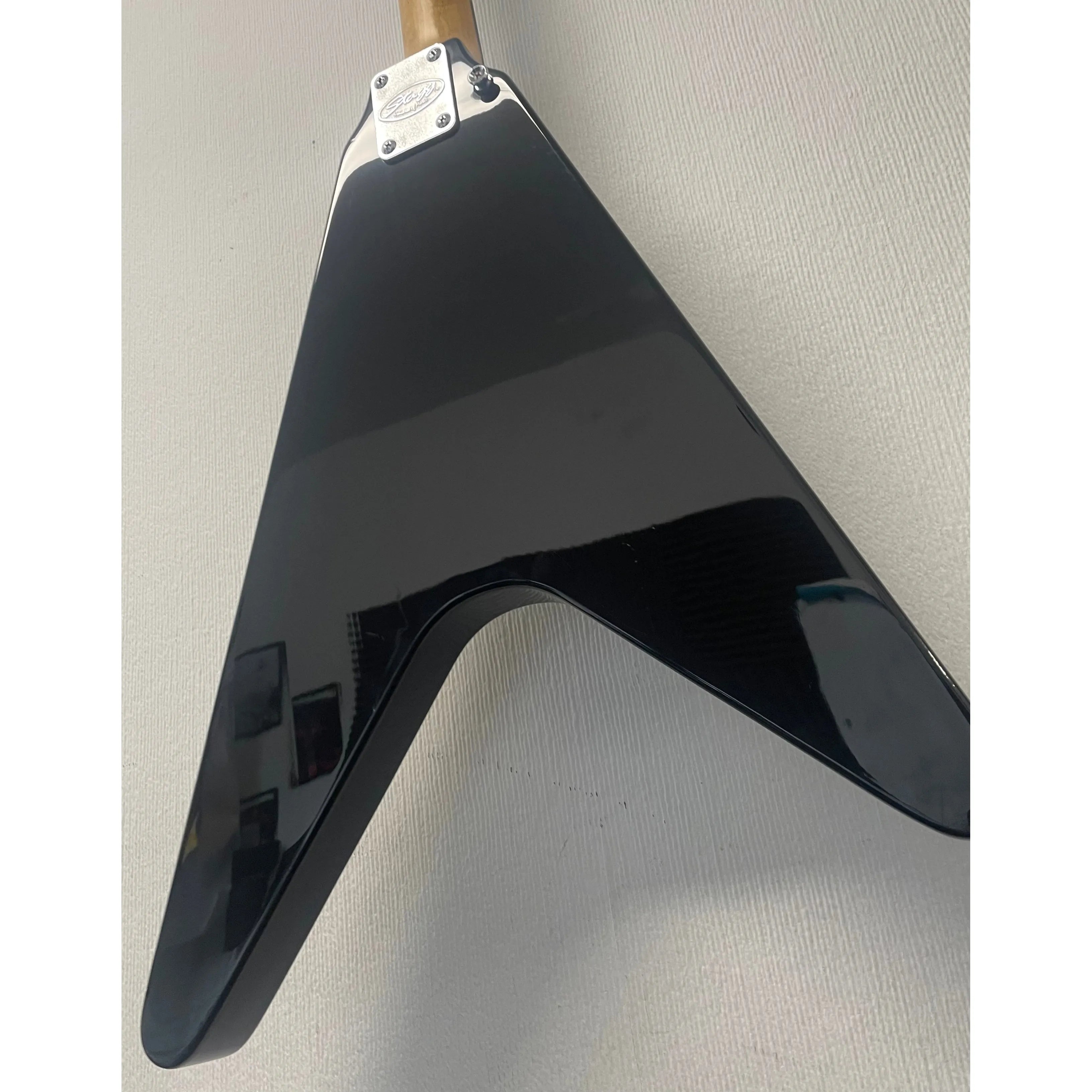 Stagg Flying V Style Electric Guitar in Black Pre-Owned