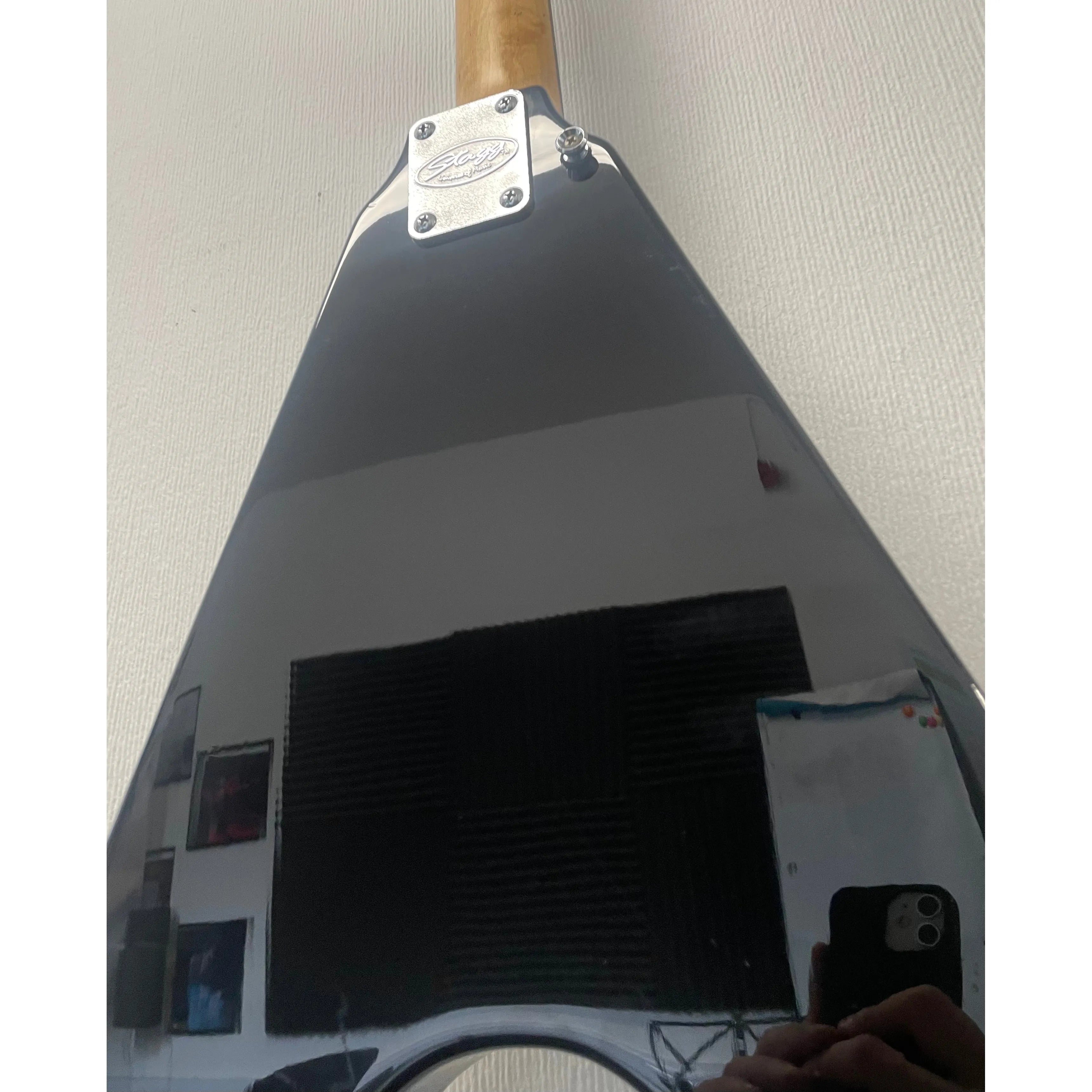 Stagg Flying V Style Electric Guitar in Black Pre-Owned