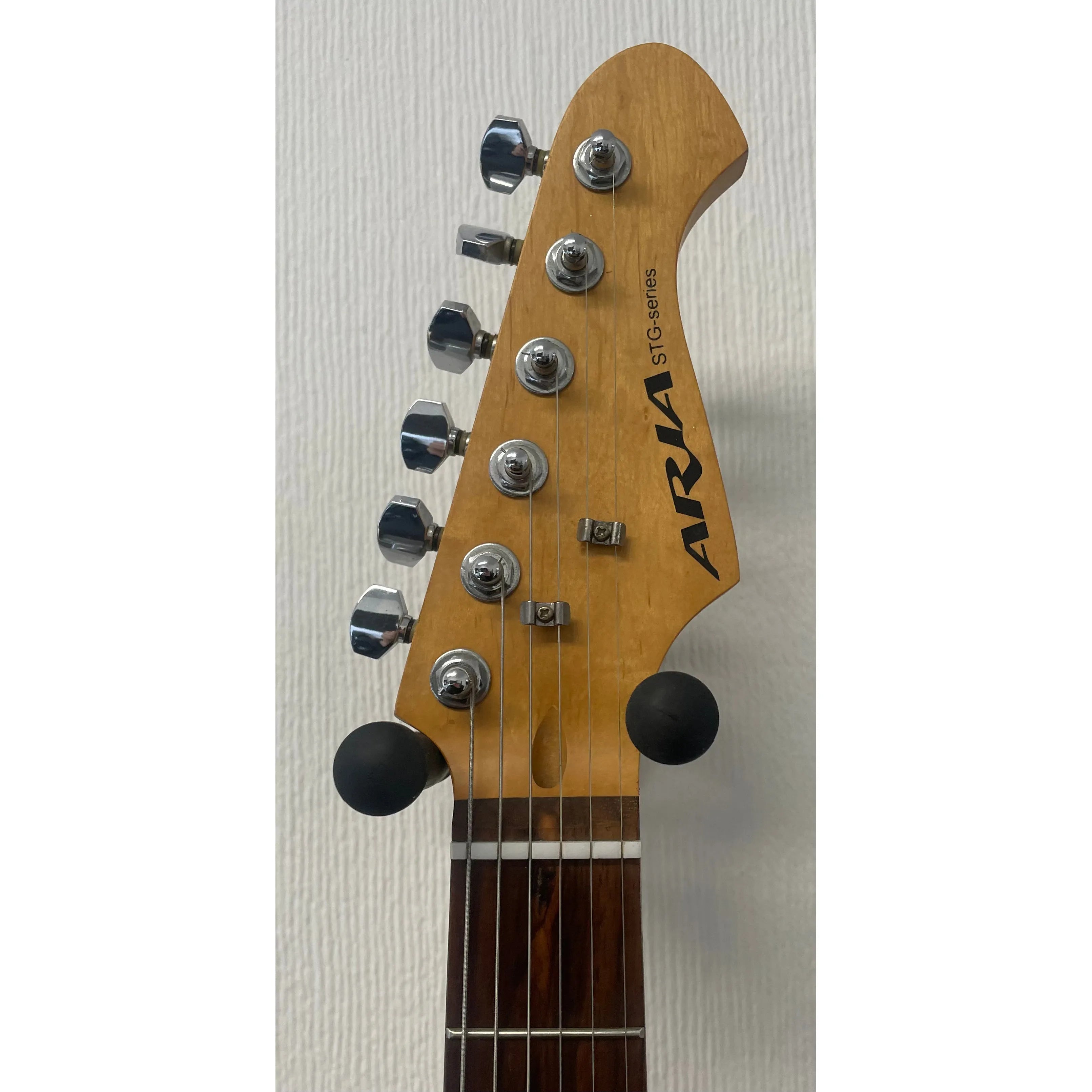 Aria STG Series Stratocaster Style Electric Guitar in Orange Pre-Owned