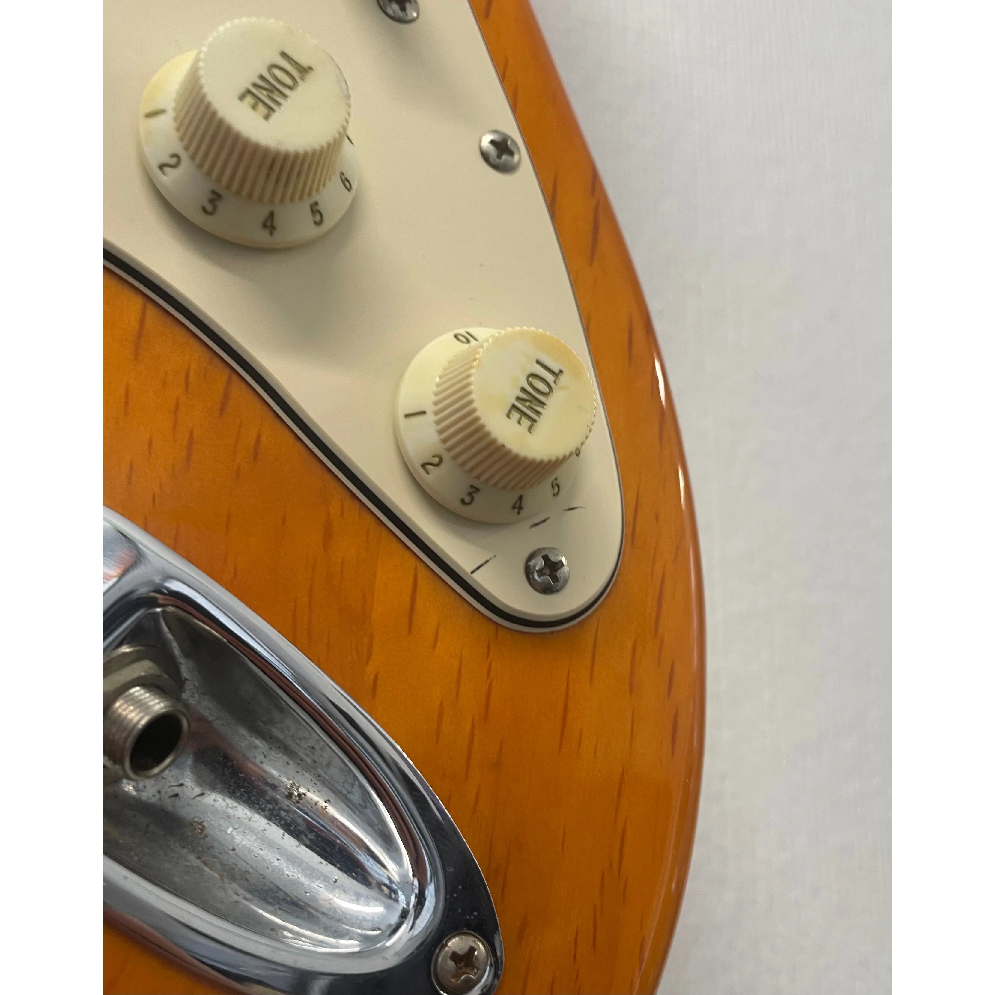 Aria STG Series Stratocaster Style Electric Guitar in Orange Pre-Owned