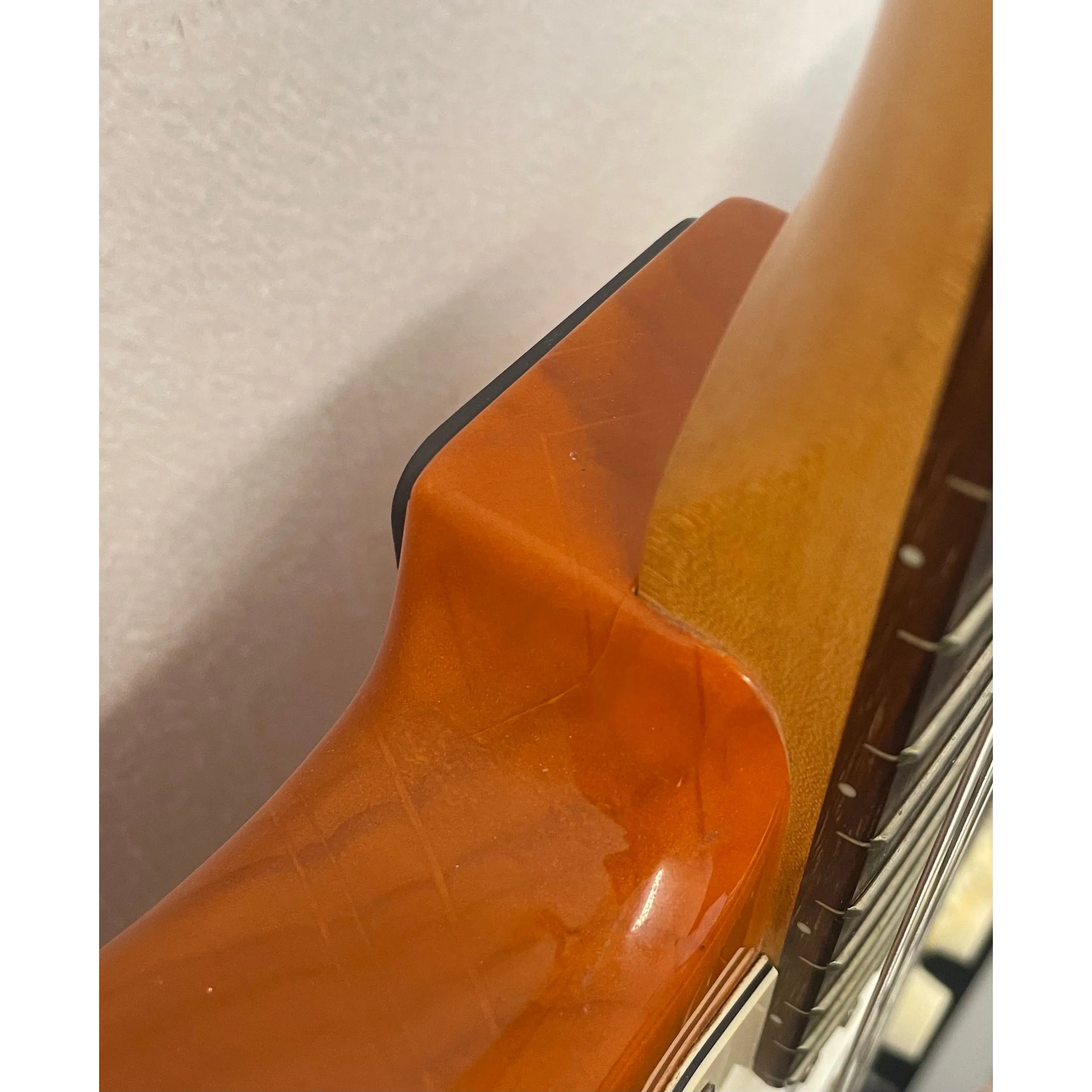 Aria STG Series Stratocaster Style Electric Guitar in Orange Pre-Owned