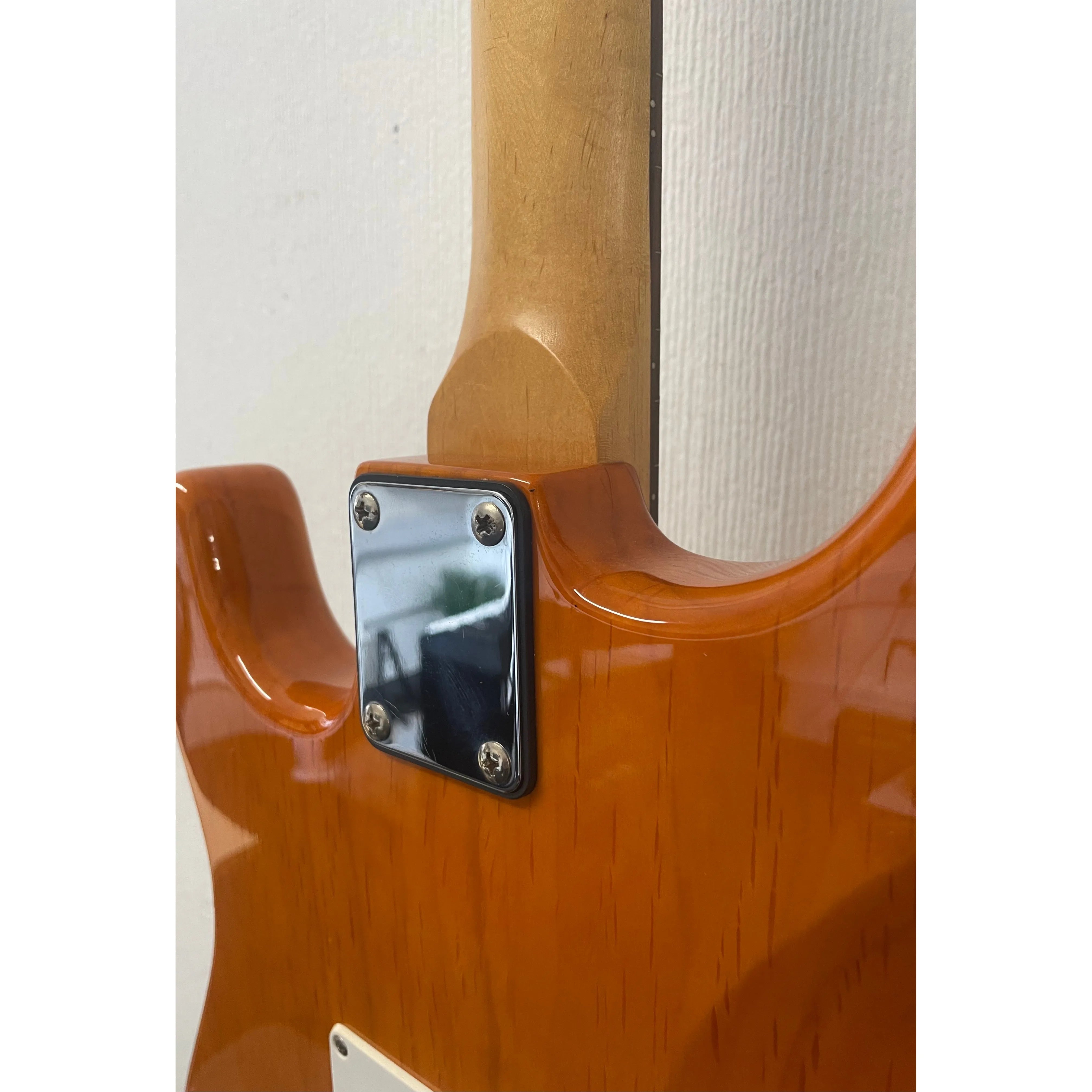 Aria STG Series Stratocaster Style Electric Guitar in Orange Pre-Owned