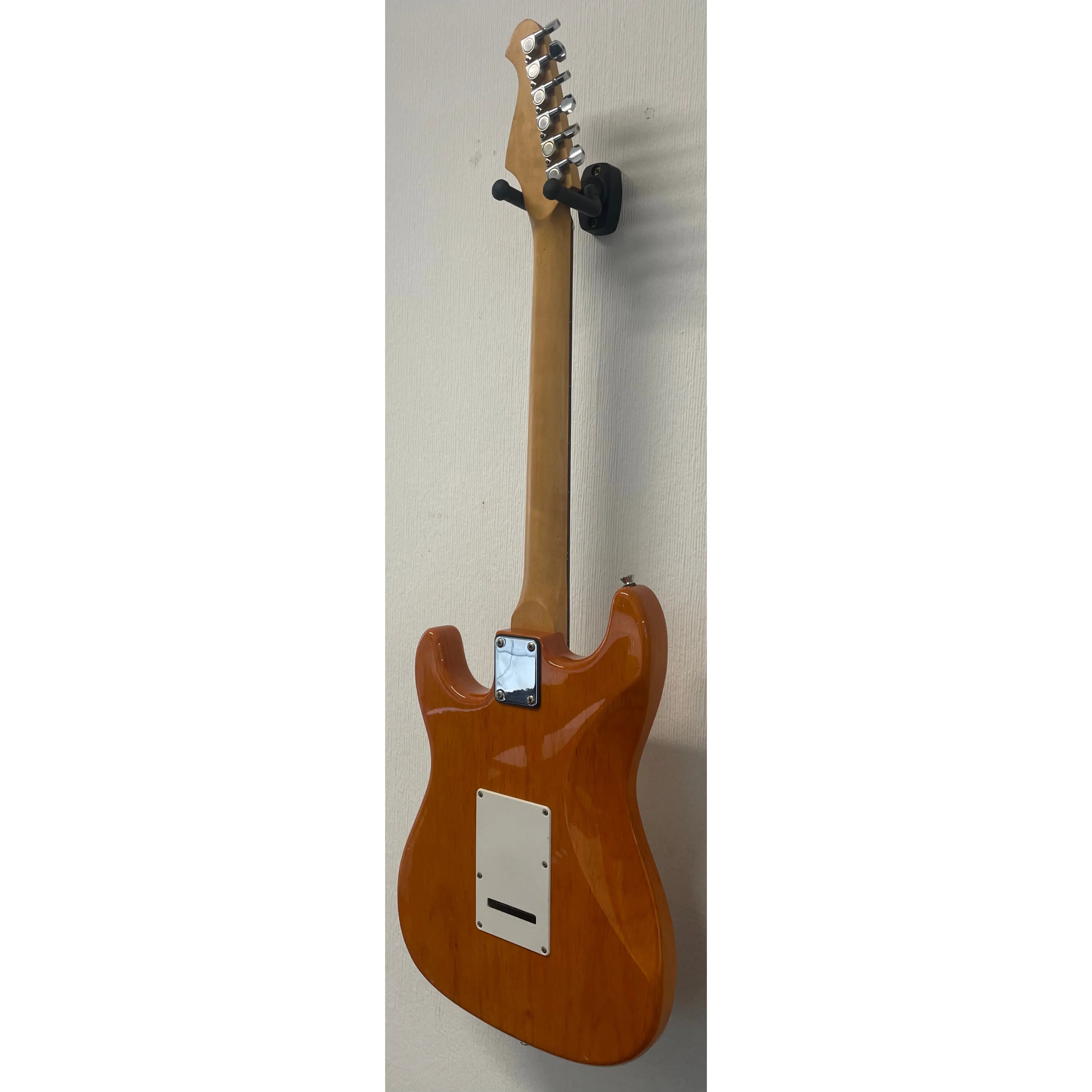 Aria STG Series Stratocaster Style Electric Guitar in Orange Pre-Owned