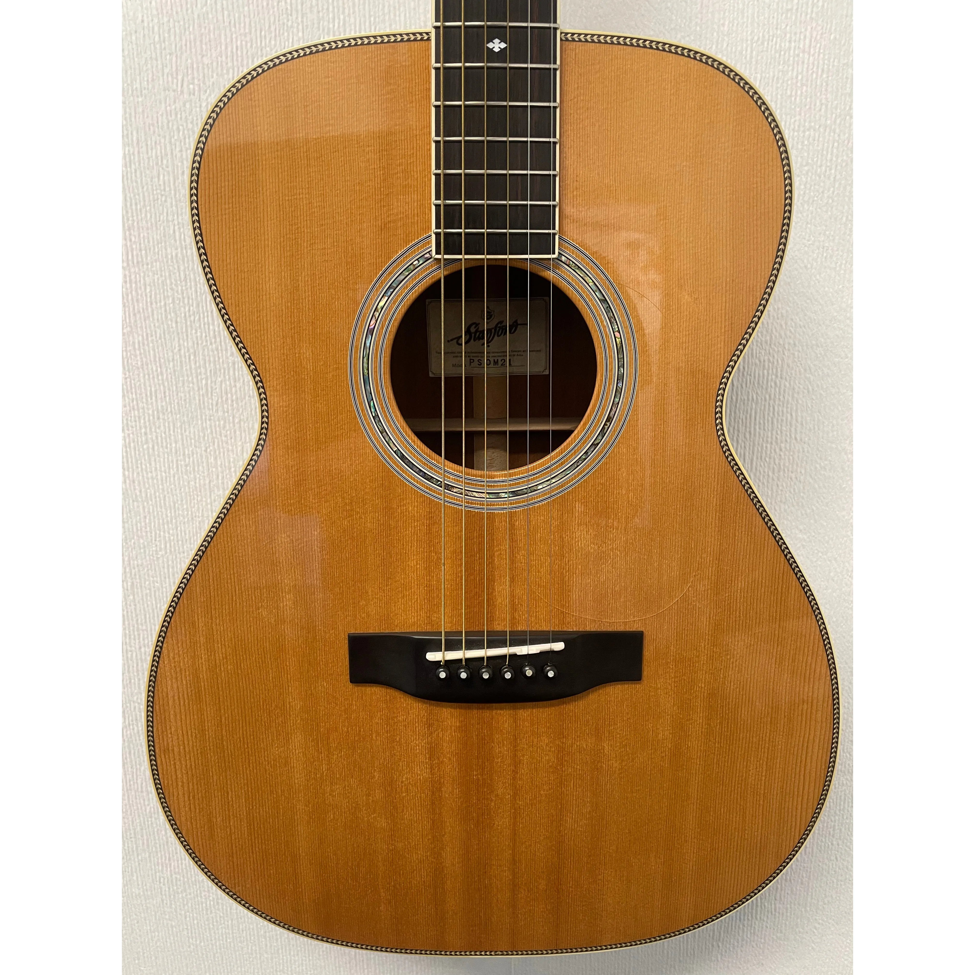Standford Acoustic Guitar PS 0M 21 in Natural with Gator Hardcase Pre-Owned