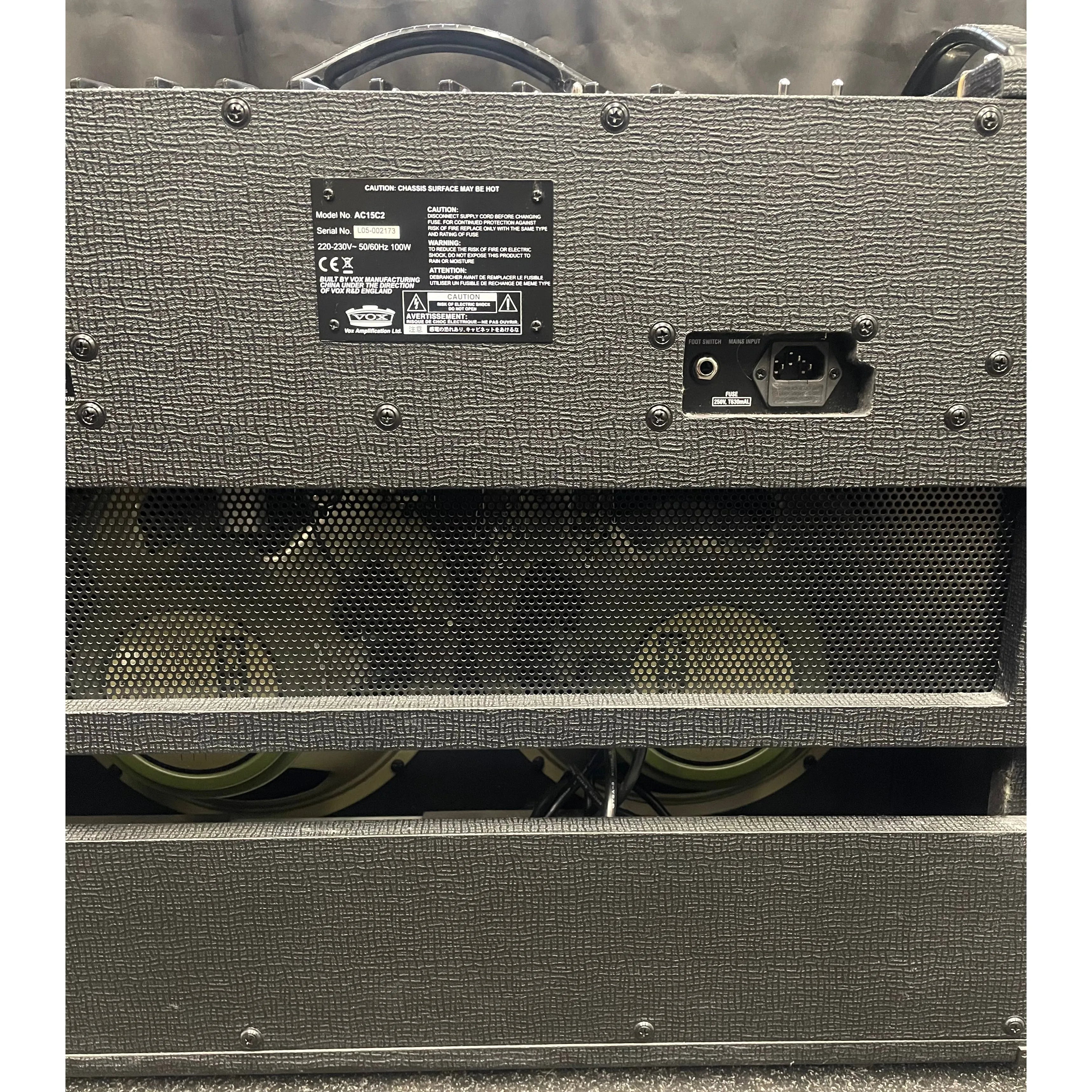Vox AC15-C2 Twin Celestion Speaker Valve Amplifier for Electric Guitar Pre-Owned