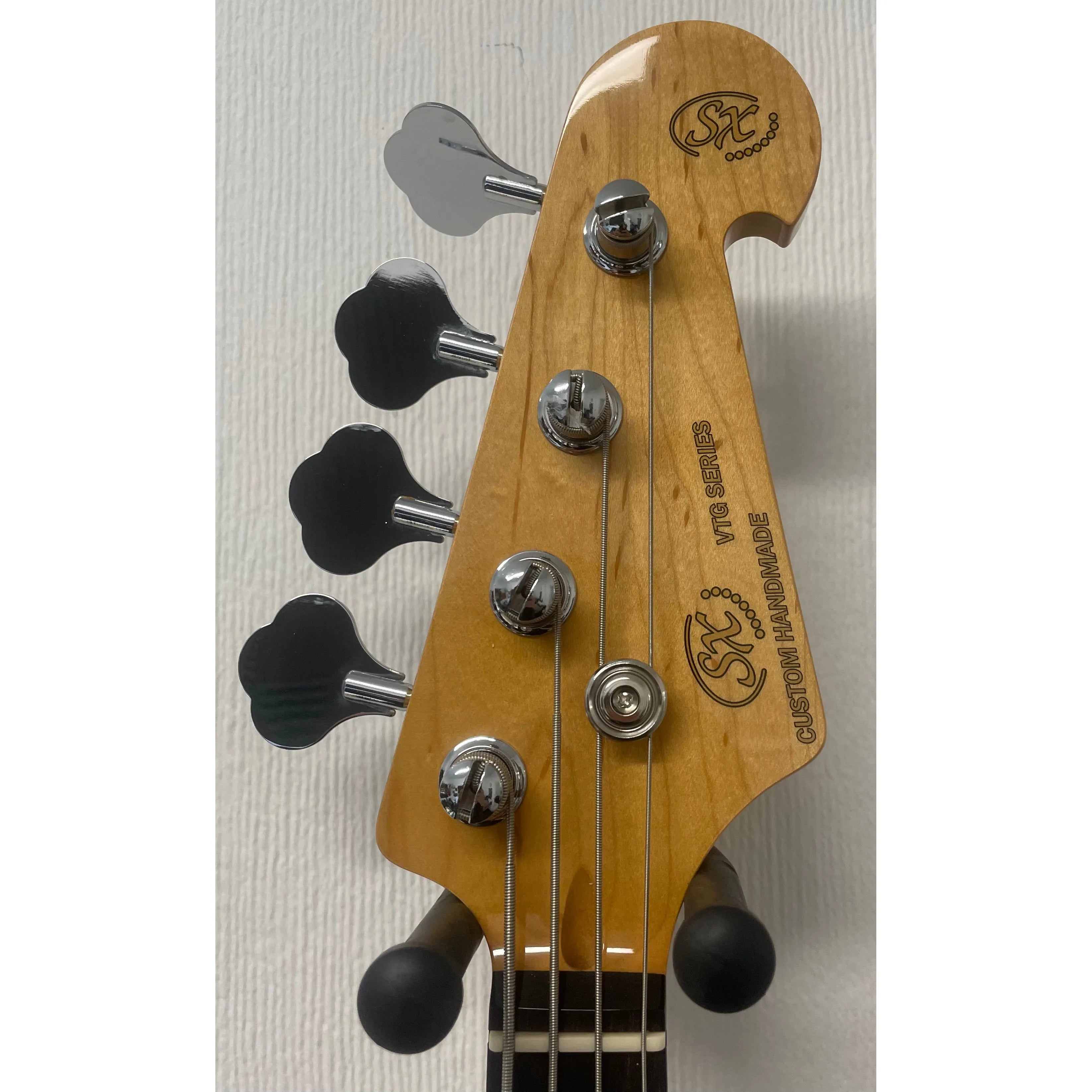 SX Bass Guitar JB Style in Vintage Green with Gigbag