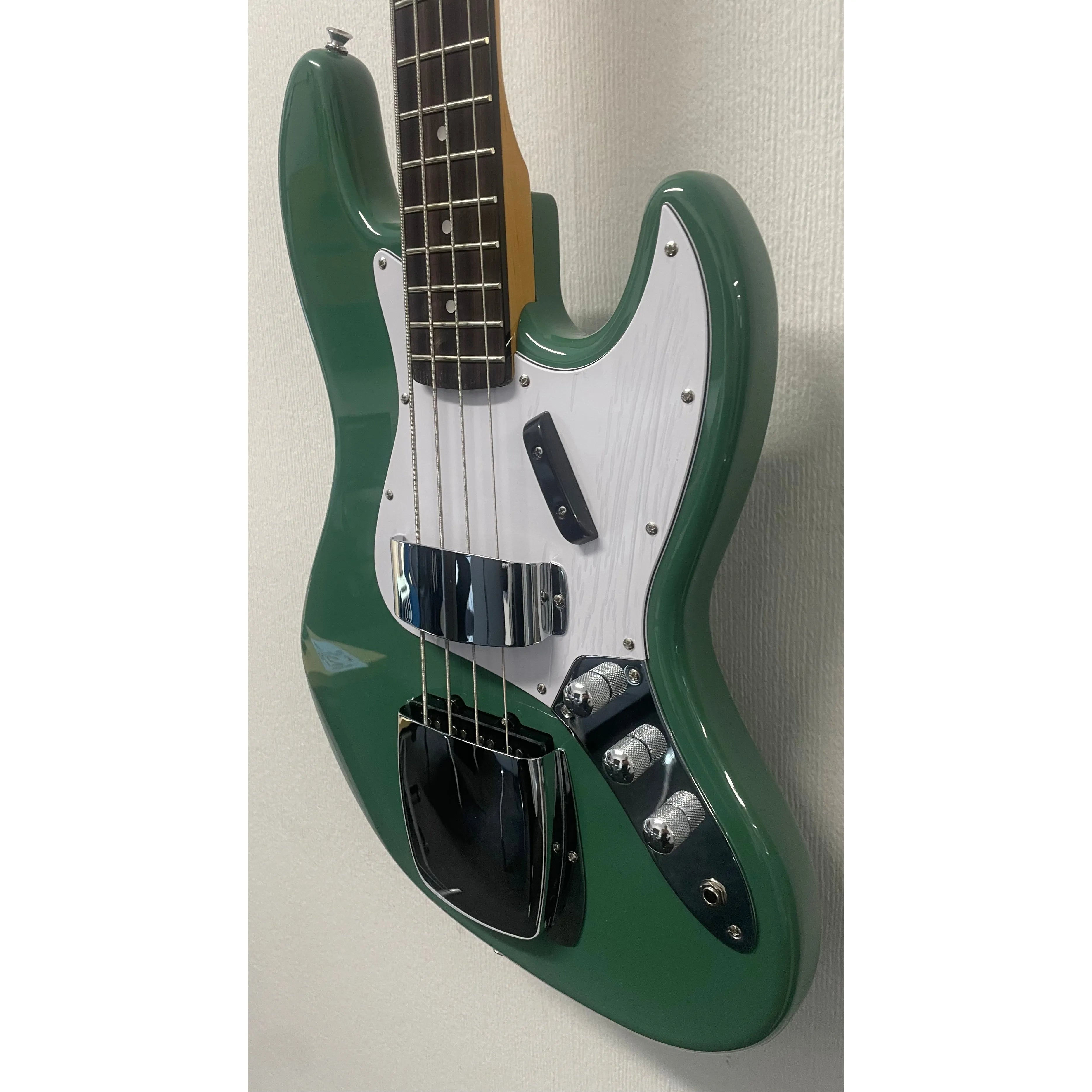 SX Bass Guitar JB Style in Vintage Green with Gigbag