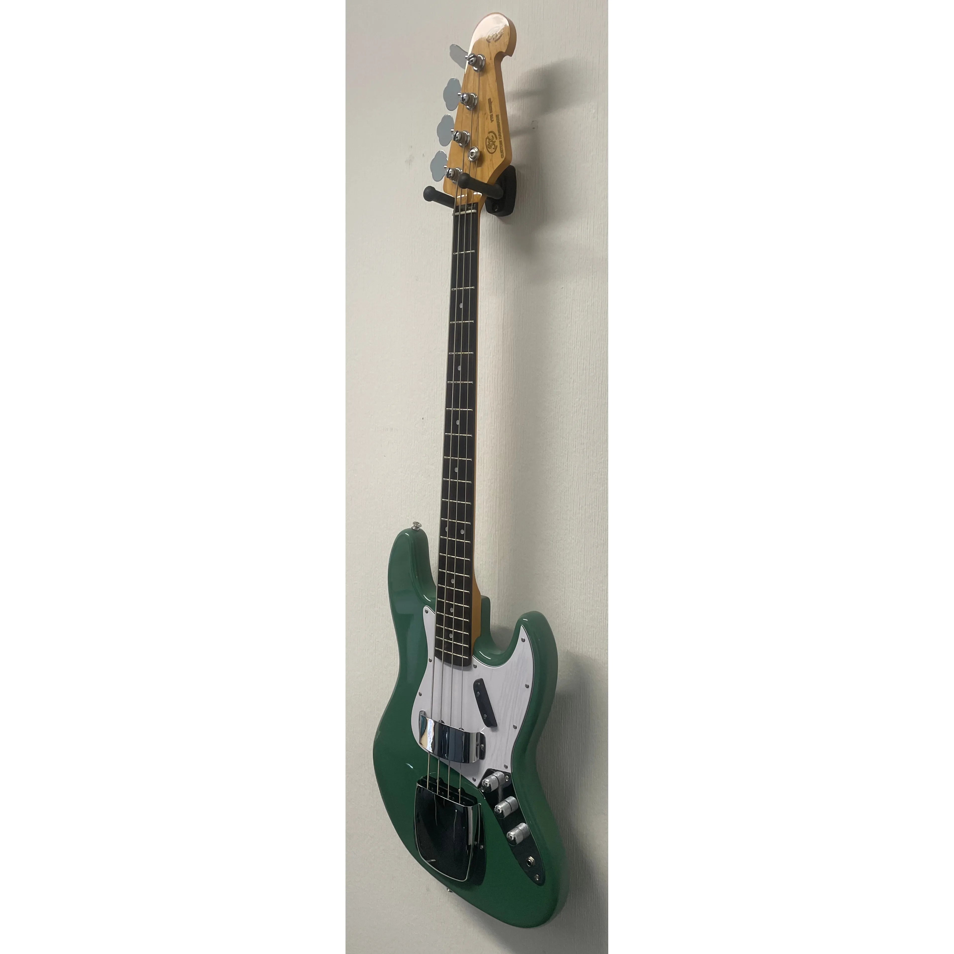 SX Bass Guitar JB Style in Vintage Green with Gigbag