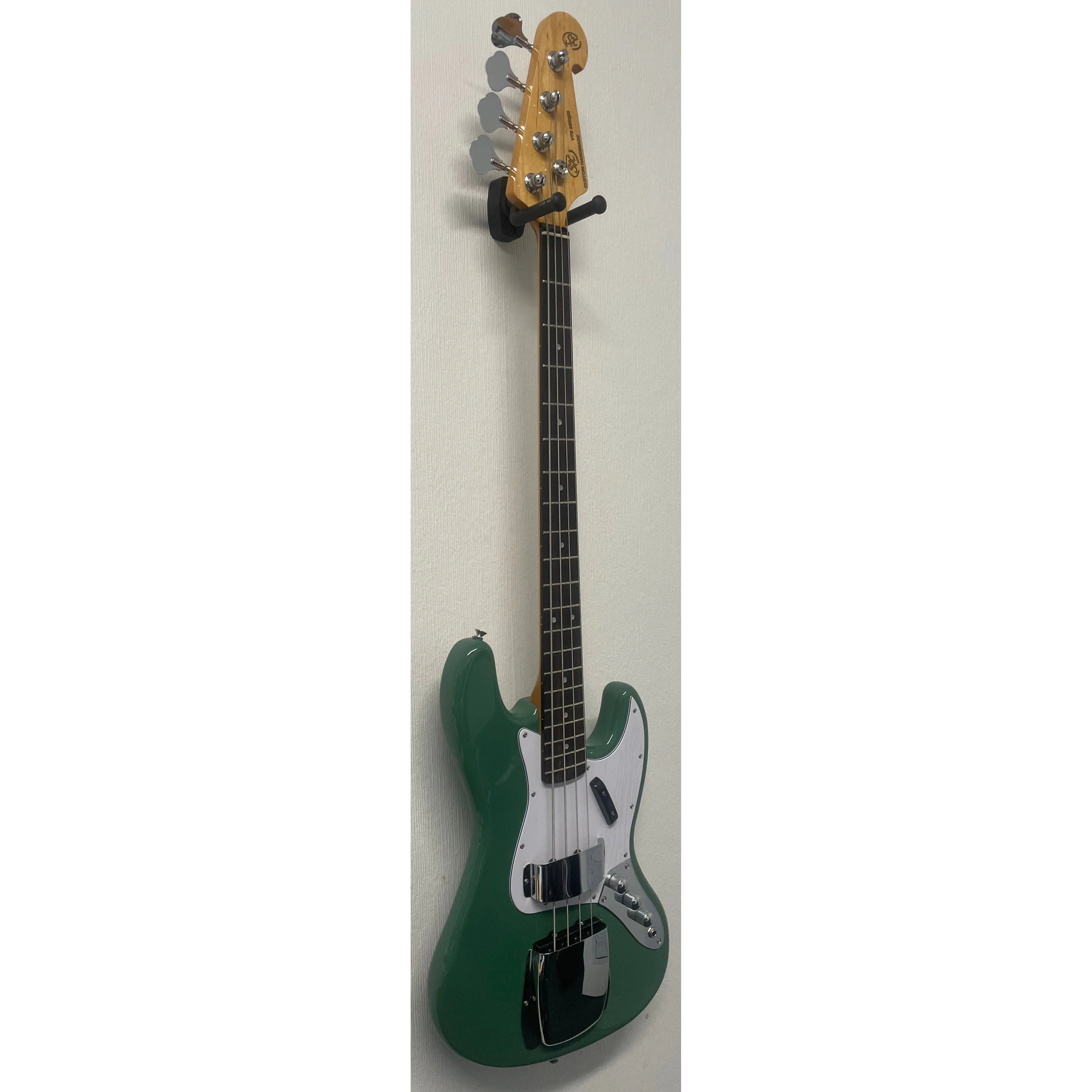 SX Bass Guitar JB Style in Vintage Green with Gigbag