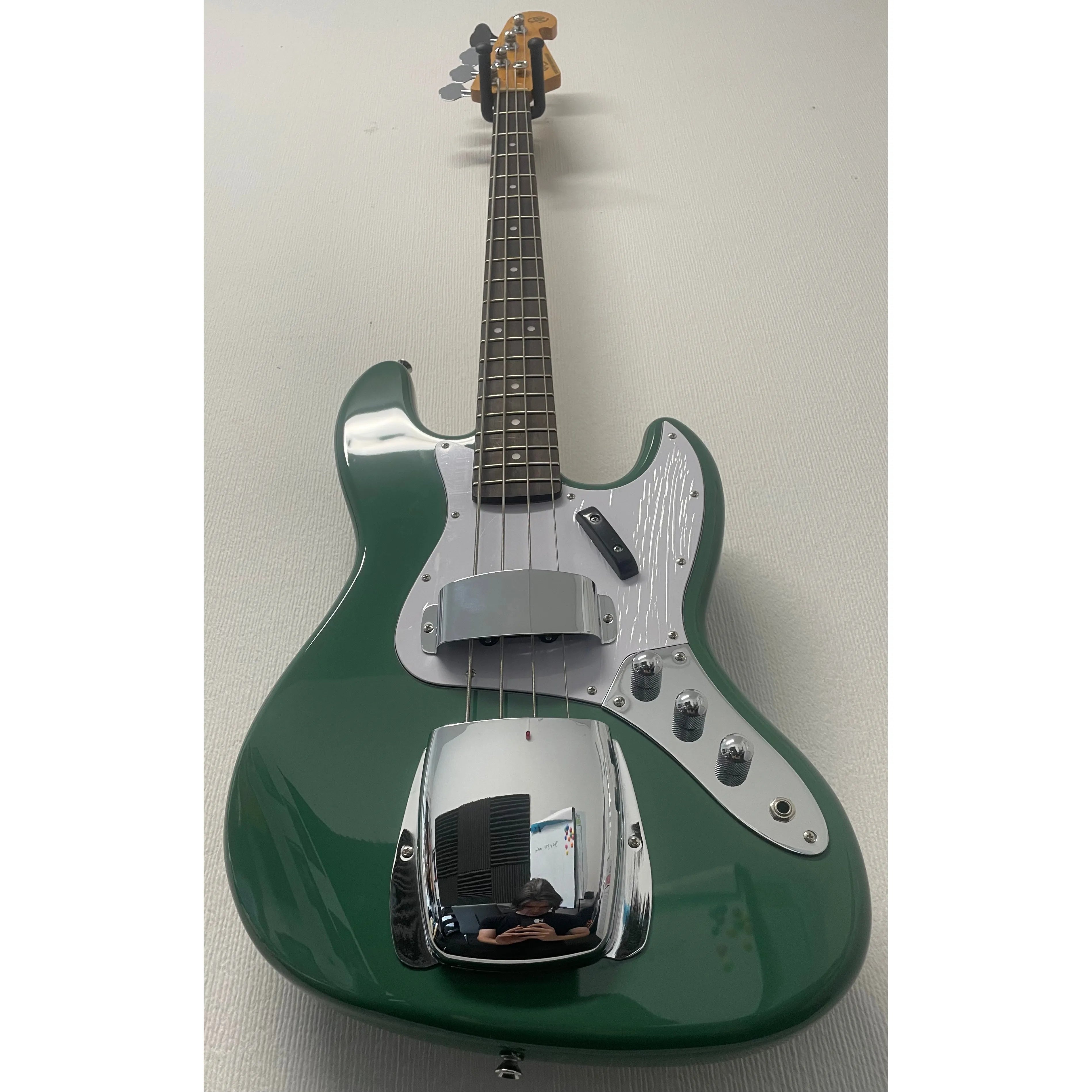 SX Bass Guitar JB Style in Vintage Green with Gigbag