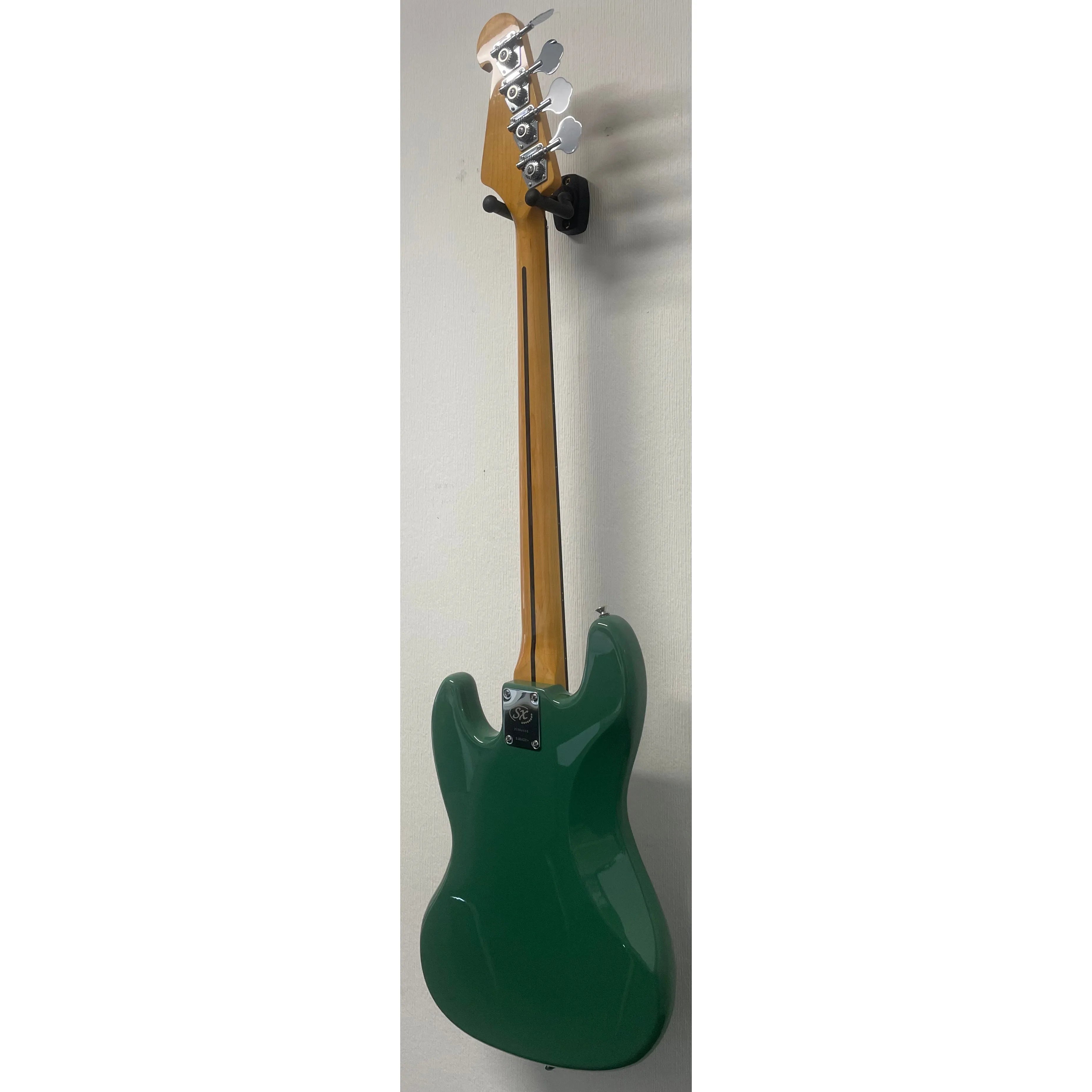 SX Bass Guitar JB Style in Vintage Green with Gigbag
