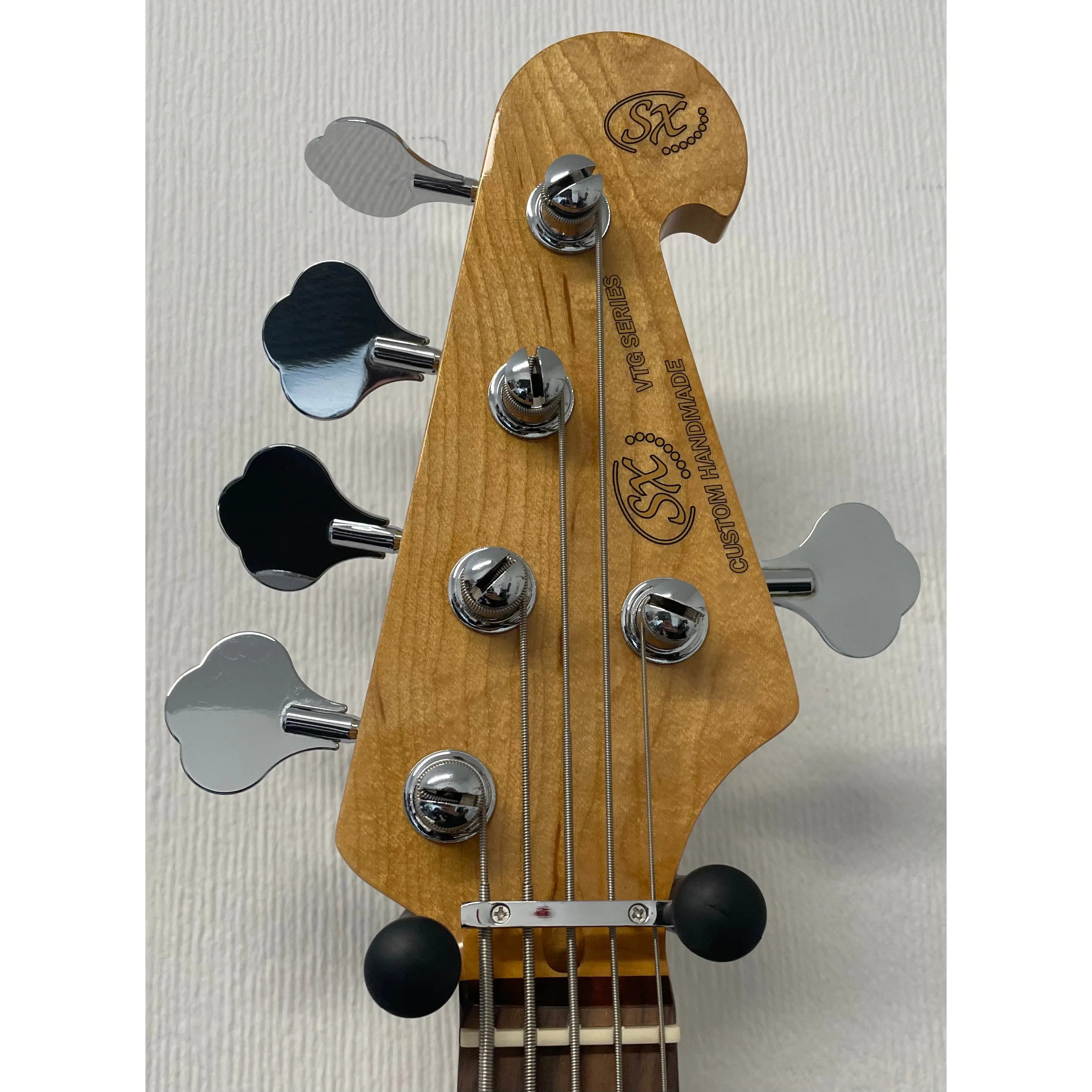 SX 5 String Bass Guitar PB Style 3 Tone Sunburst with Gigbag