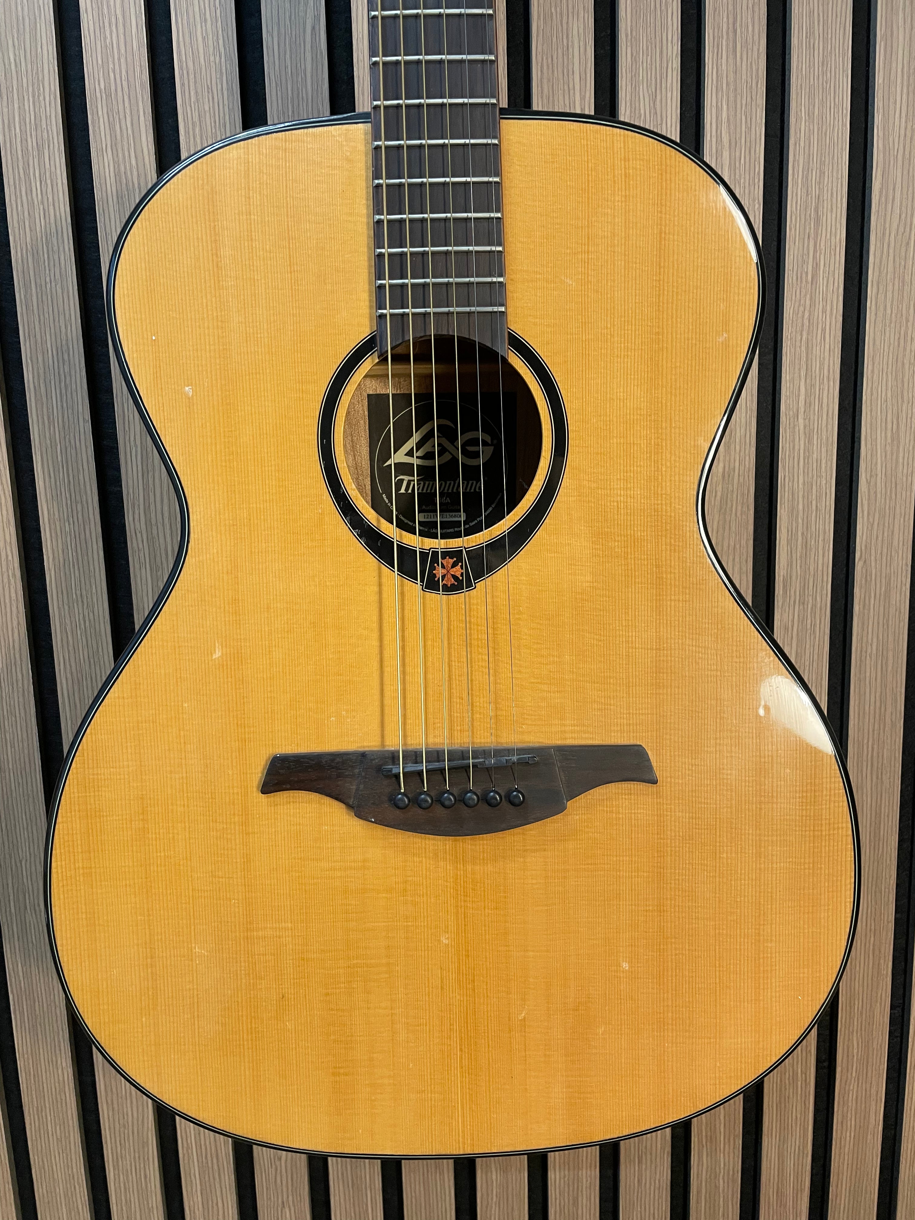 Lag Tramontane T66A Auditorium Acoustic Guitar in Natural Gloss Pre-Owned