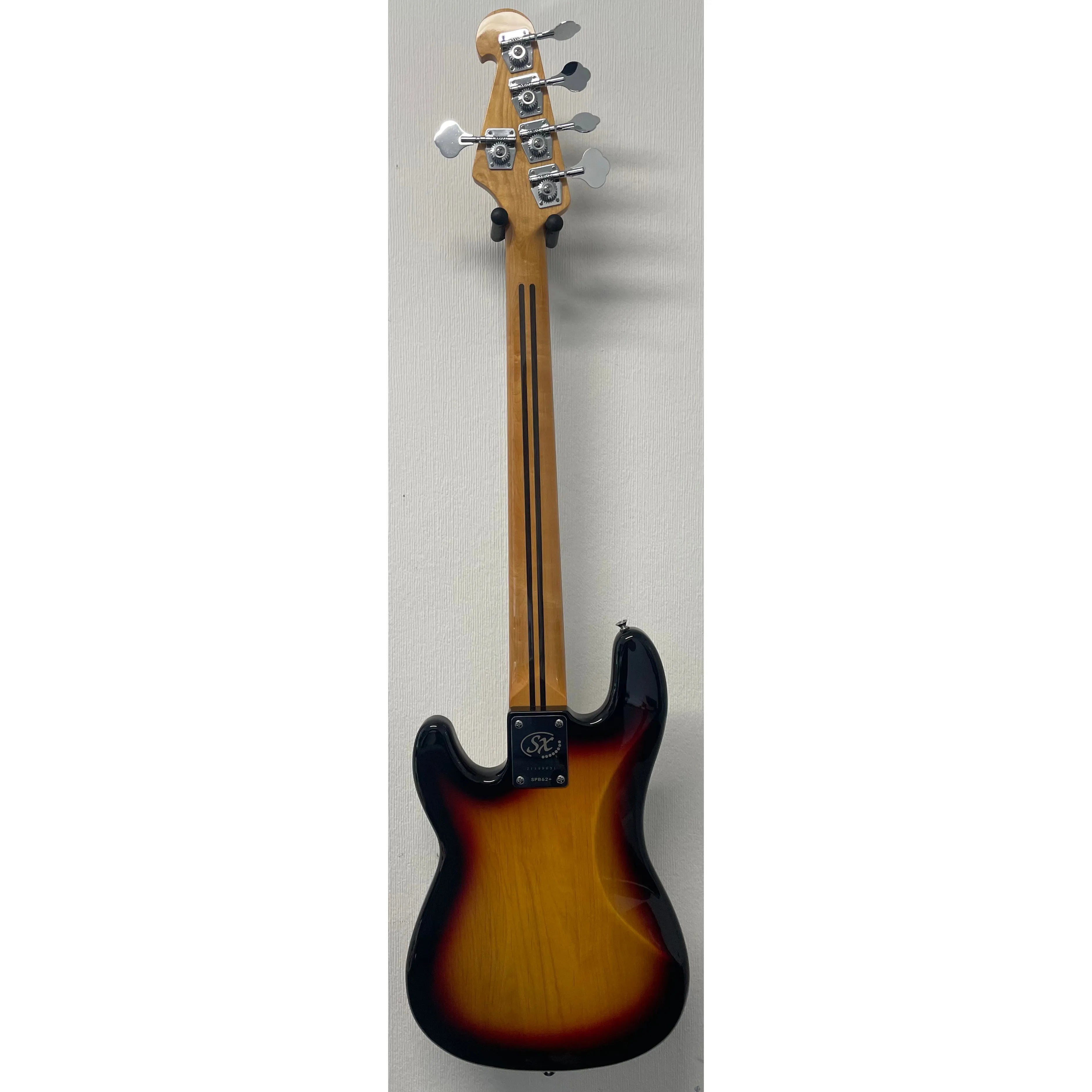 SX 5 String Bass Guitar PB Style 3 Tone Sunburst with Gigbag