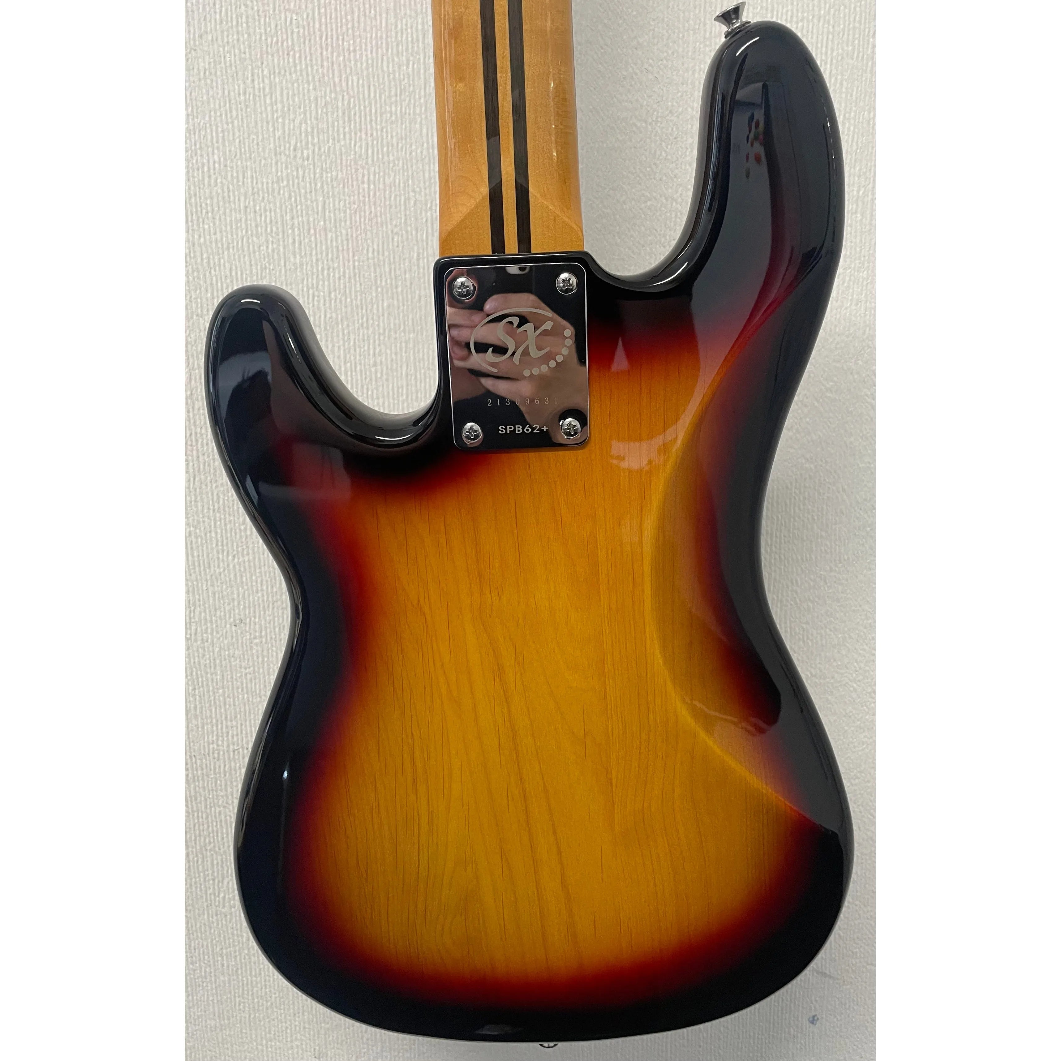 SX 5 String Bass Guitar PB Style 3 Tone Sunburst with Gigbag