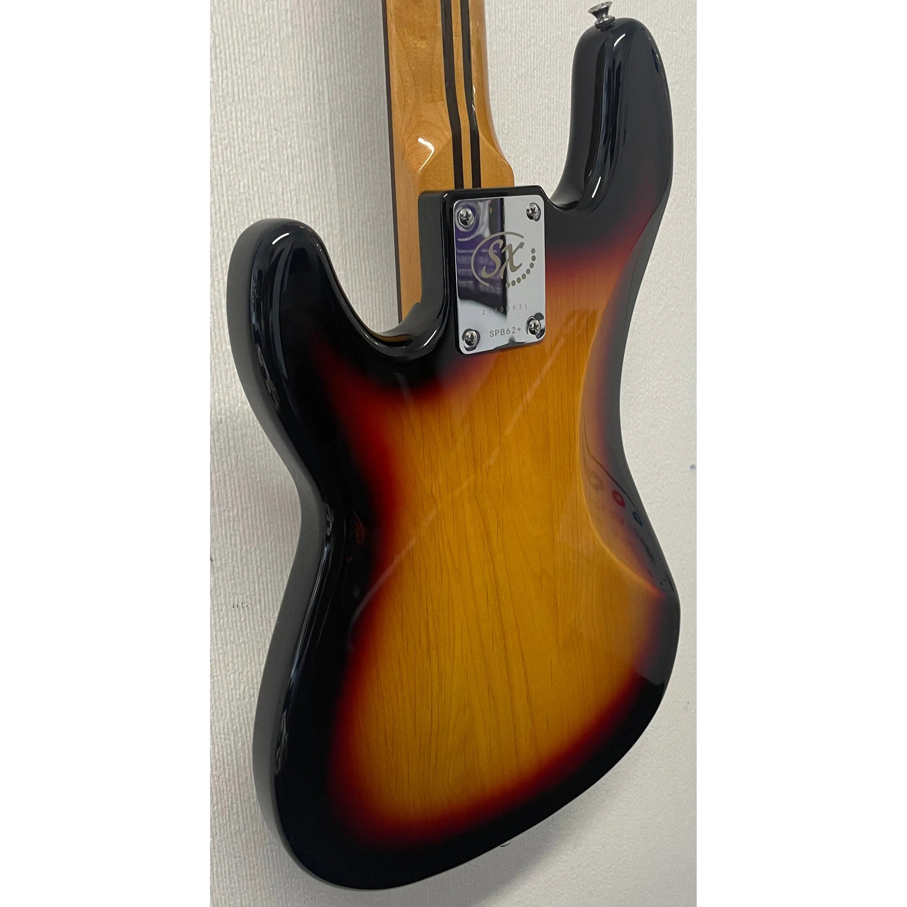 SX 5 String Bass Guitar PB Style 3 Tone Sunburst with Gigbag