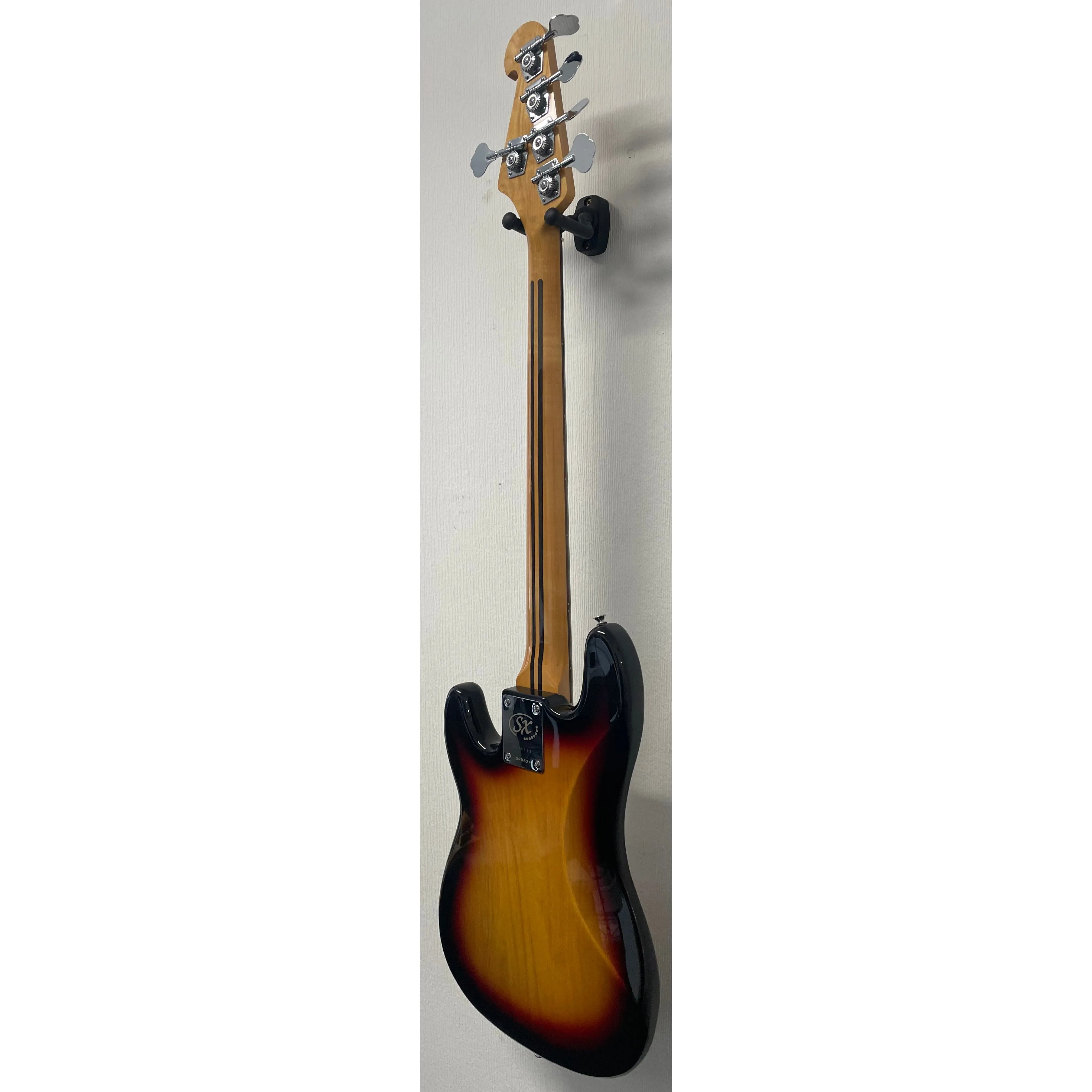 SX 5 String Bass Guitar PB Style 3 Tone Sunburst with Gigbag