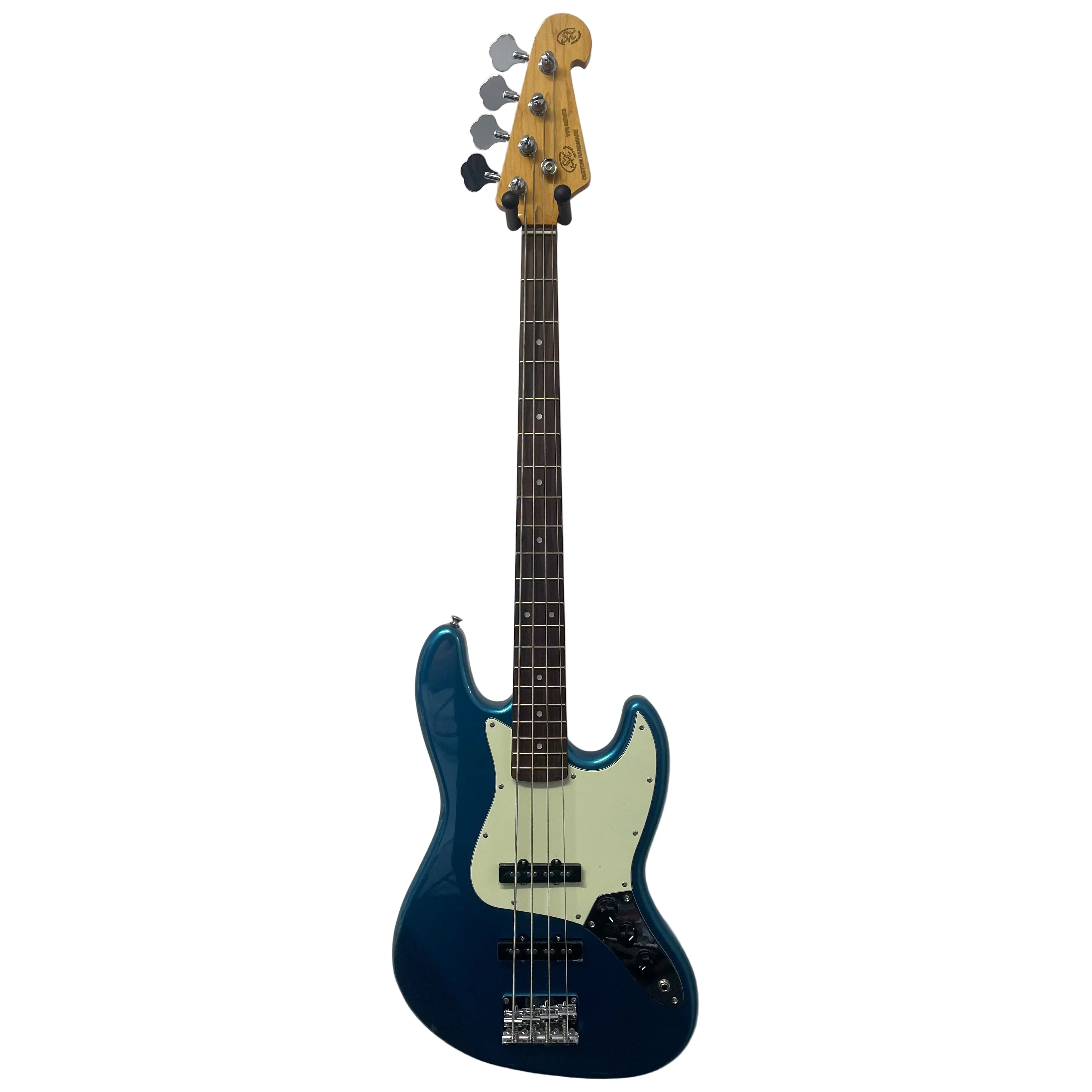 SX Bass Guitar JB Style in Blue with Gig Bag