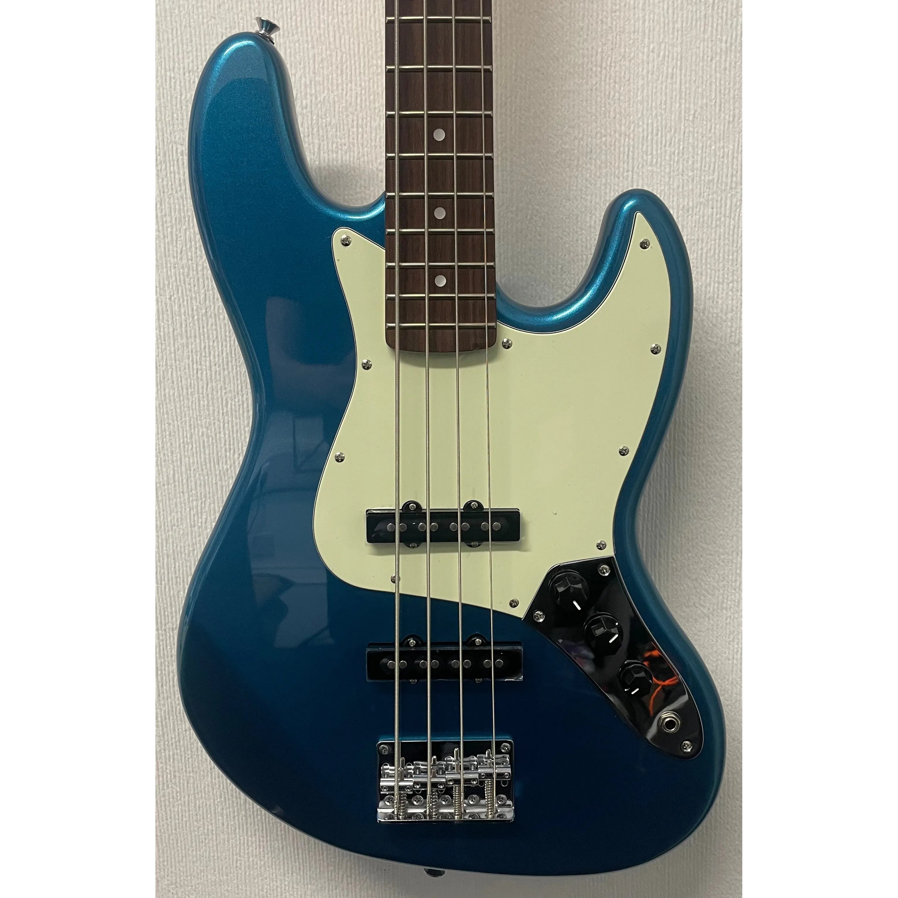 SX Bass Guitar JB Style in Blue with Gig Bag