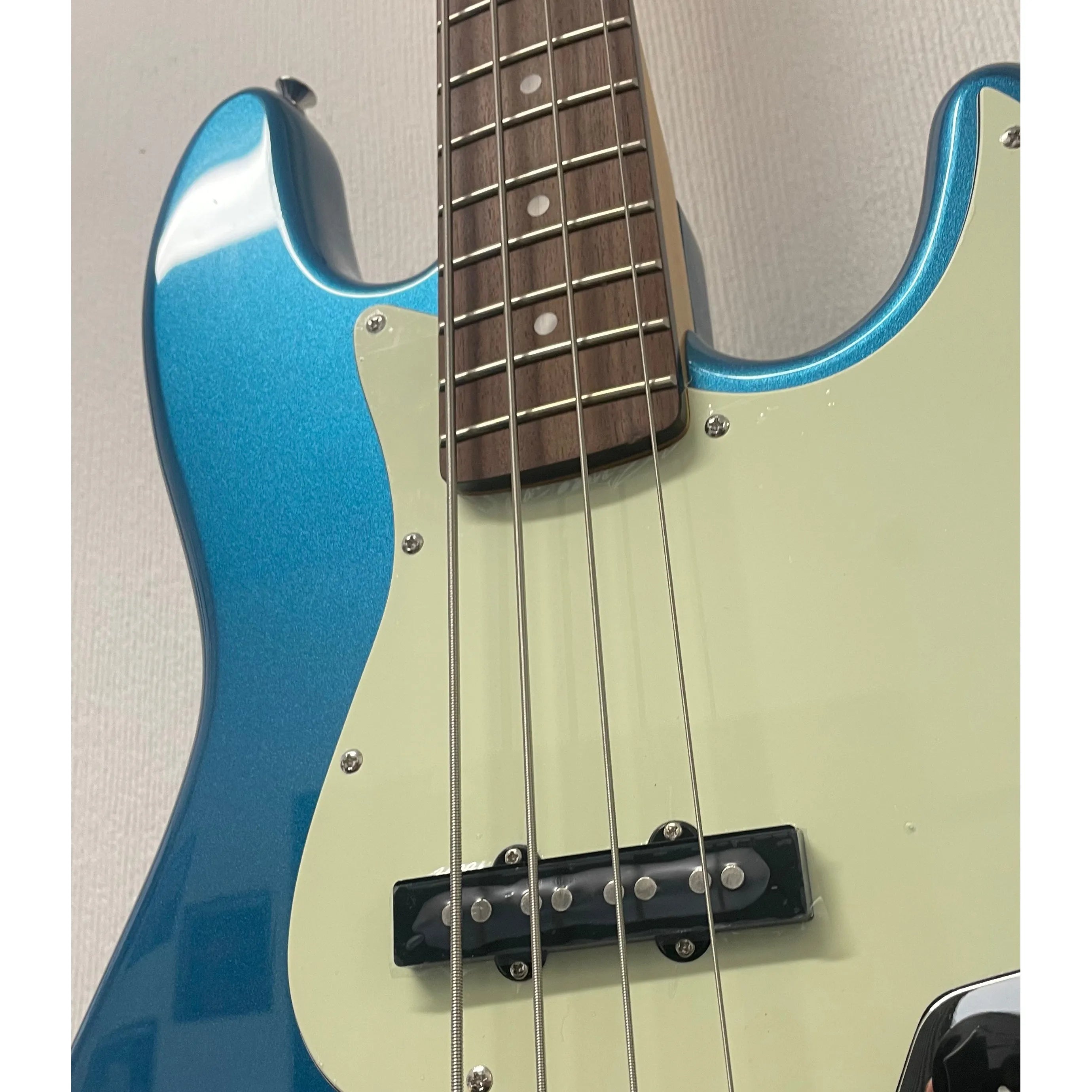 SX Bass Guitar JB Style in Blue with Gig Bag