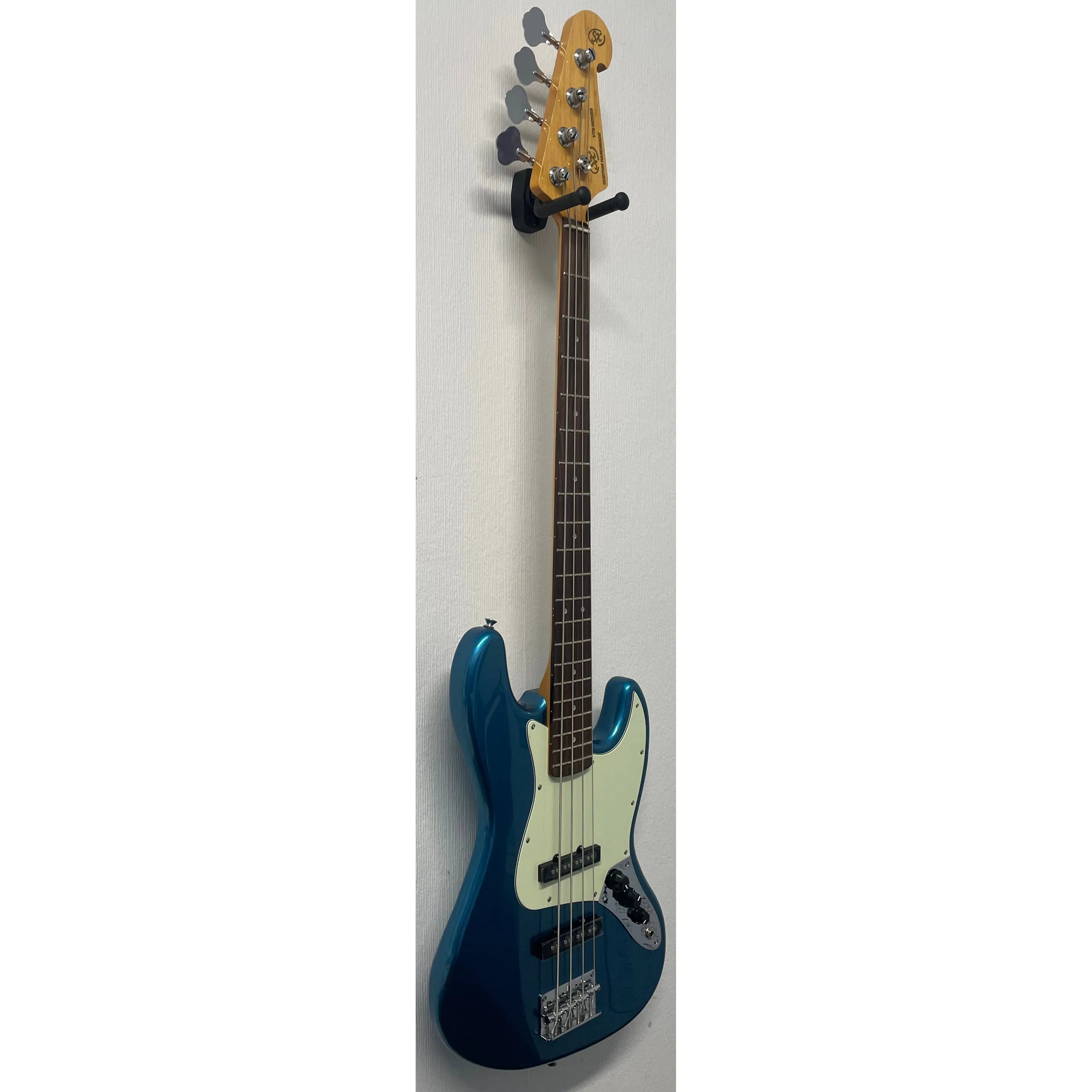 SX Bass Guitar JB Style in Blue with Gig Bag