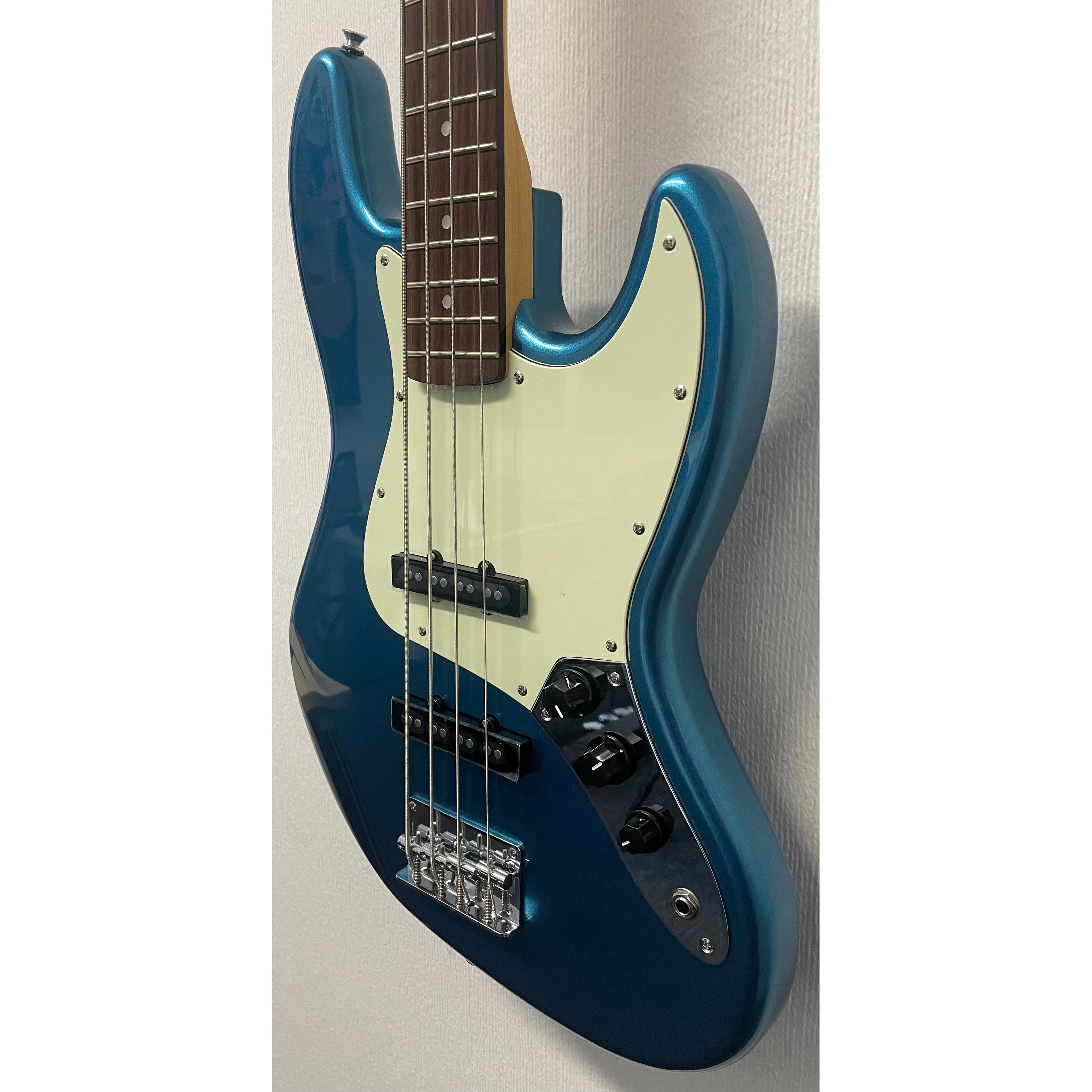 SX Bass Guitar JB Style in Blue with Gig Bag
