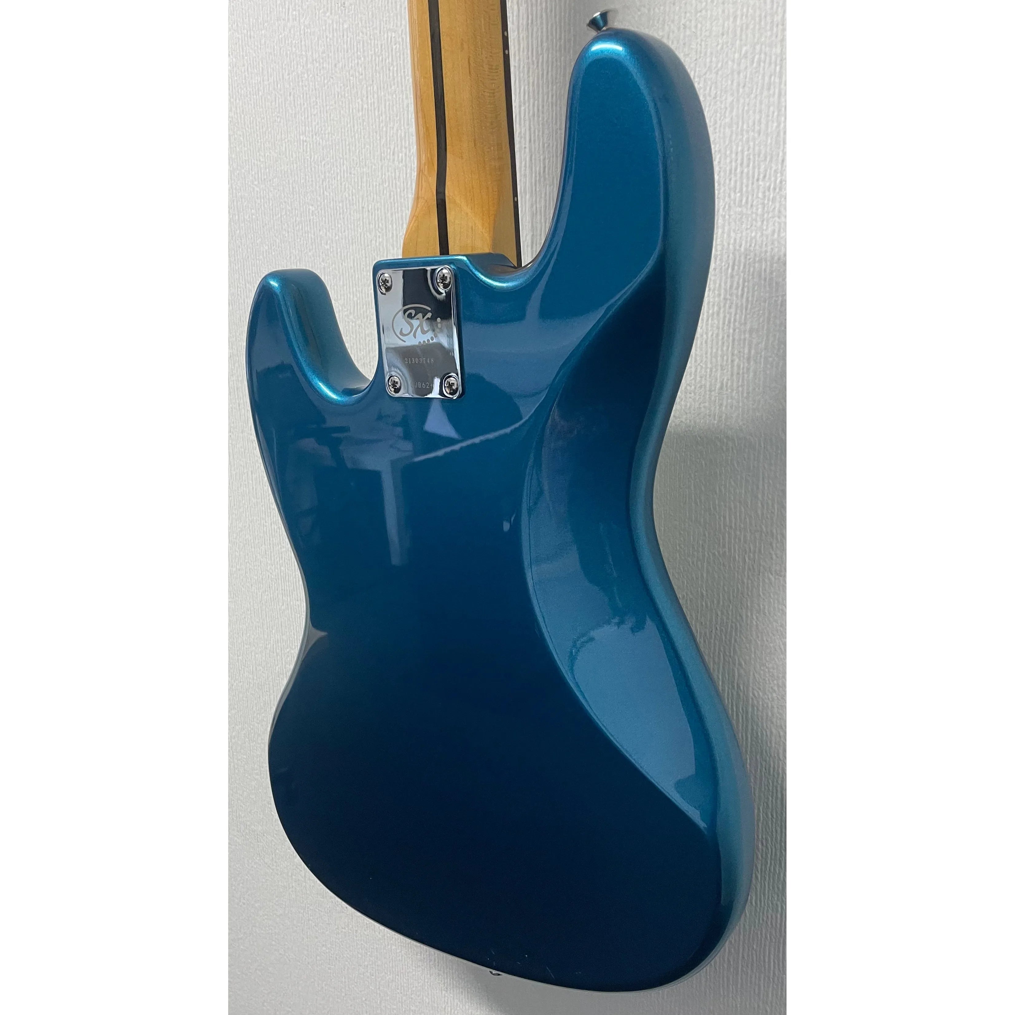 SX Bass Guitar JB Style in Blue with Gig Bag