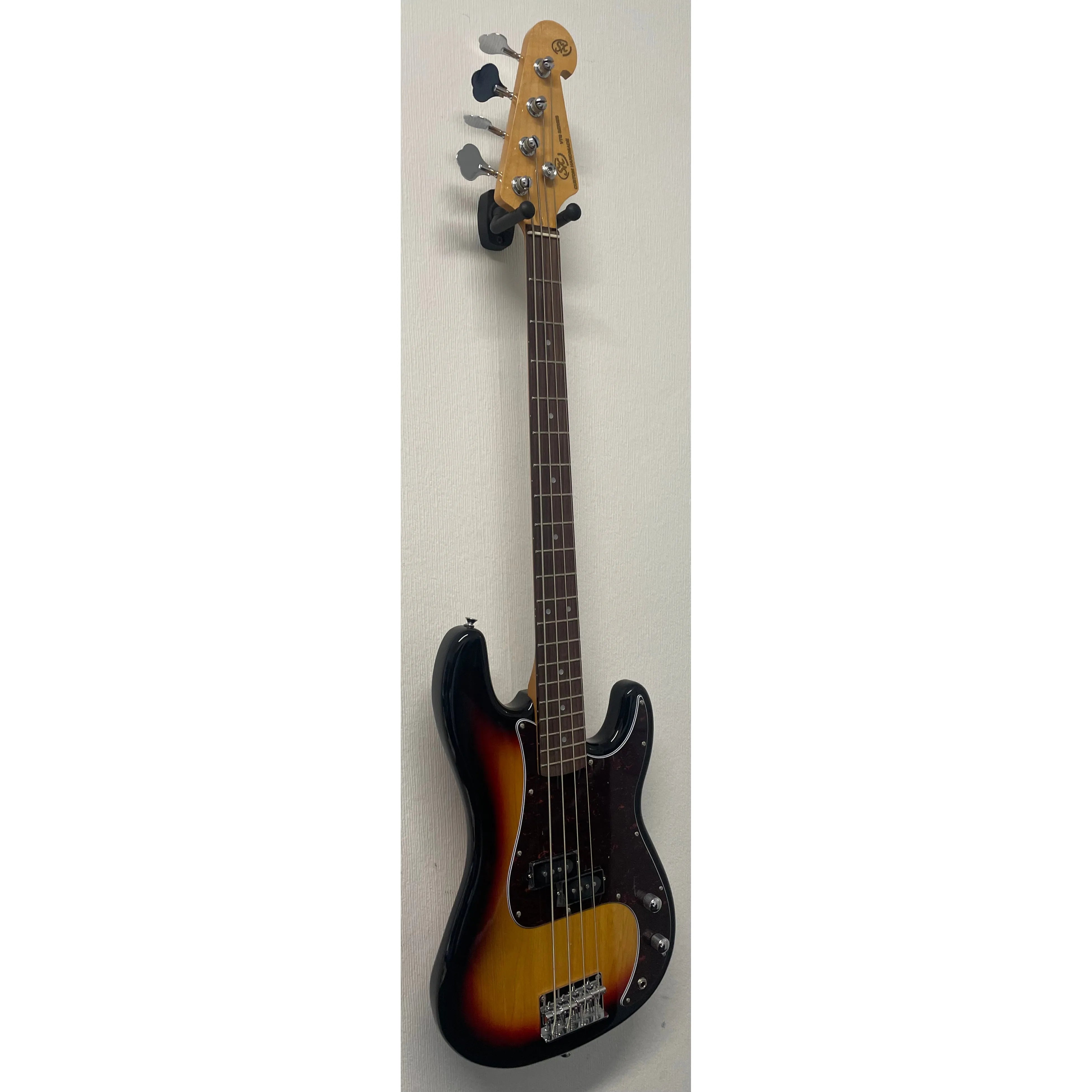 SX Bass Guitar PB Style 3 Tone Sunburst with Gigbag