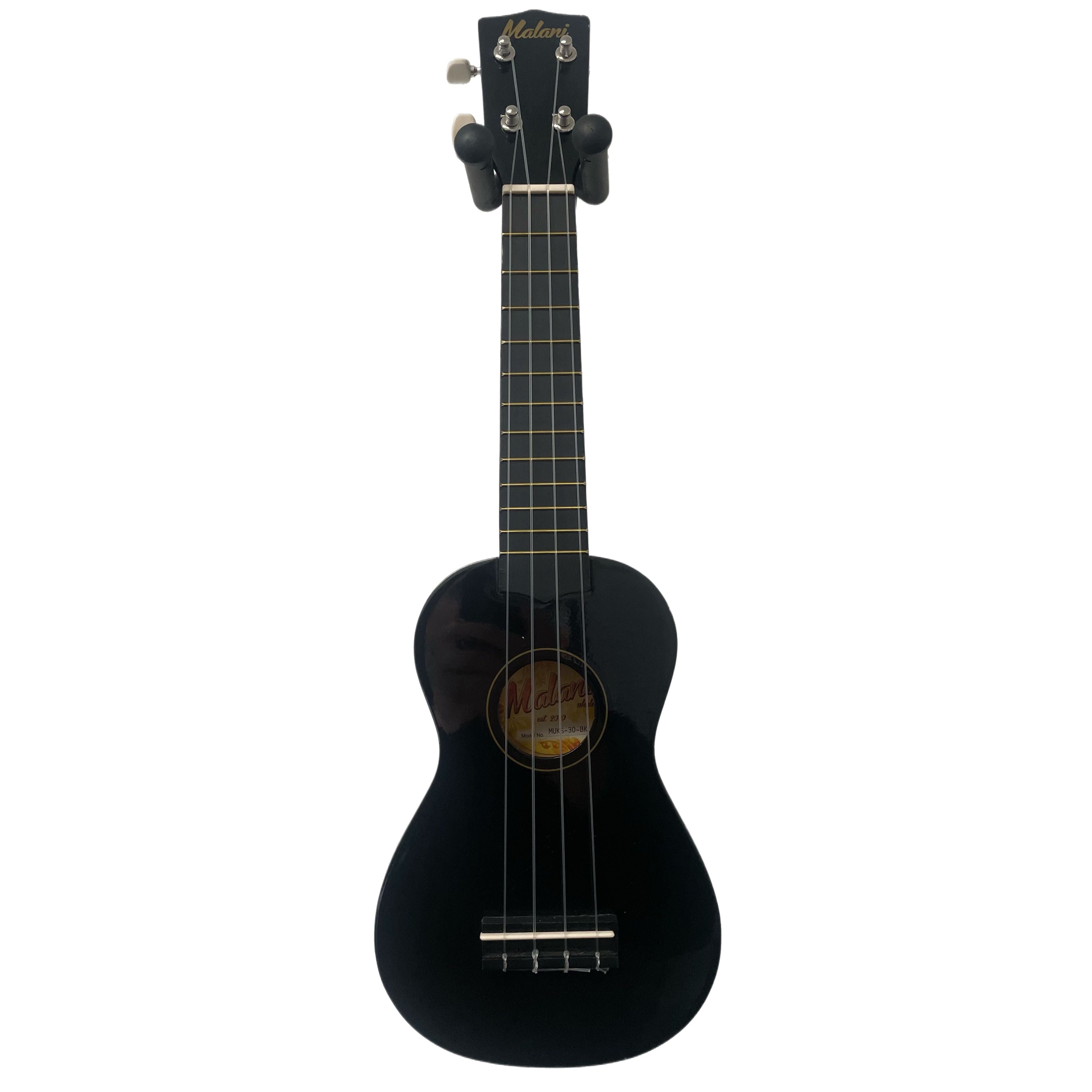 Malani Soprano Ukulele in Black with Carry Case Pre-Owned