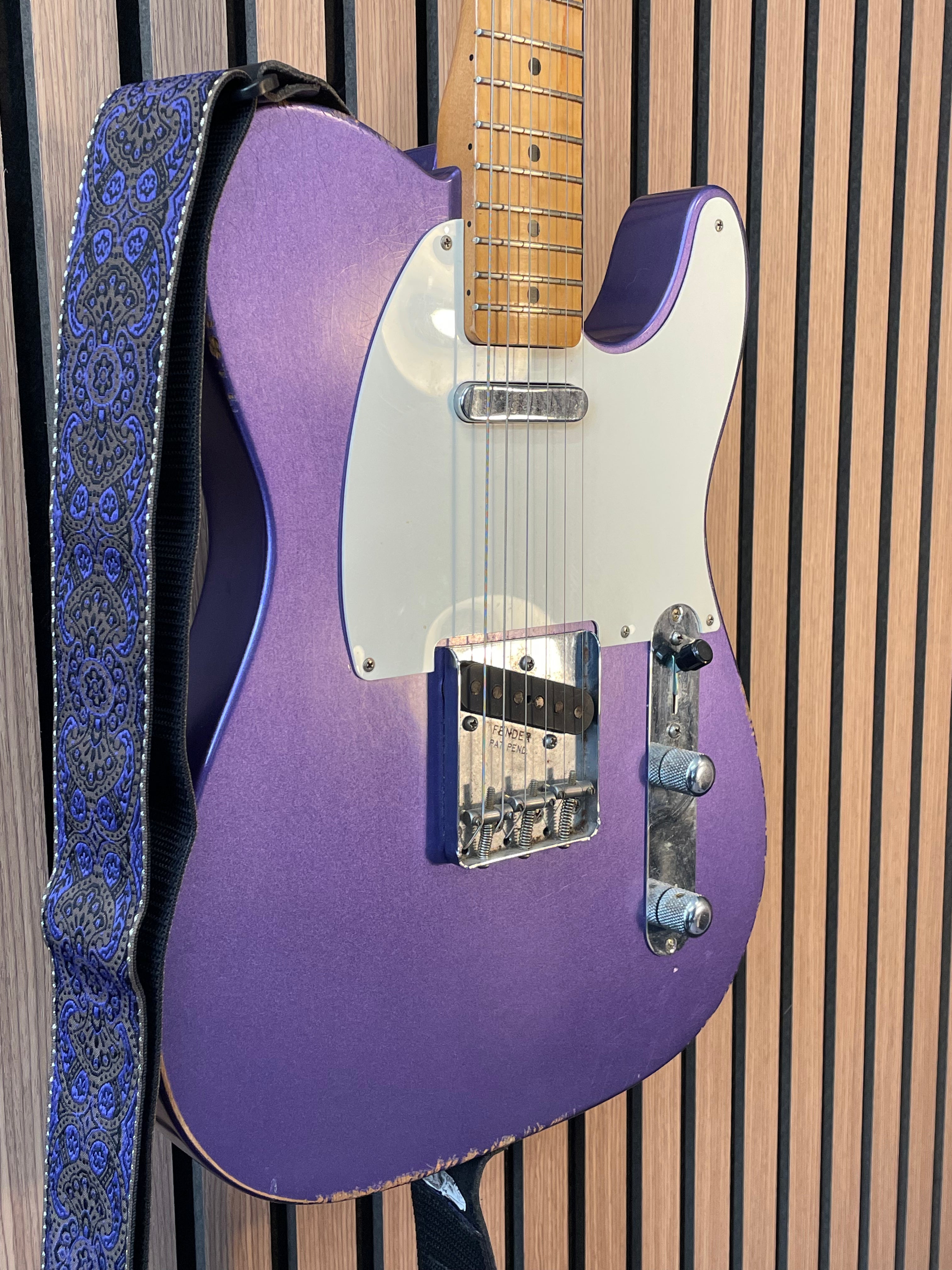 Fender Vintera '50s Telecaster in Roadworn Metallic Purple Andertons Limited Edition with Gigbag Pre-Owned