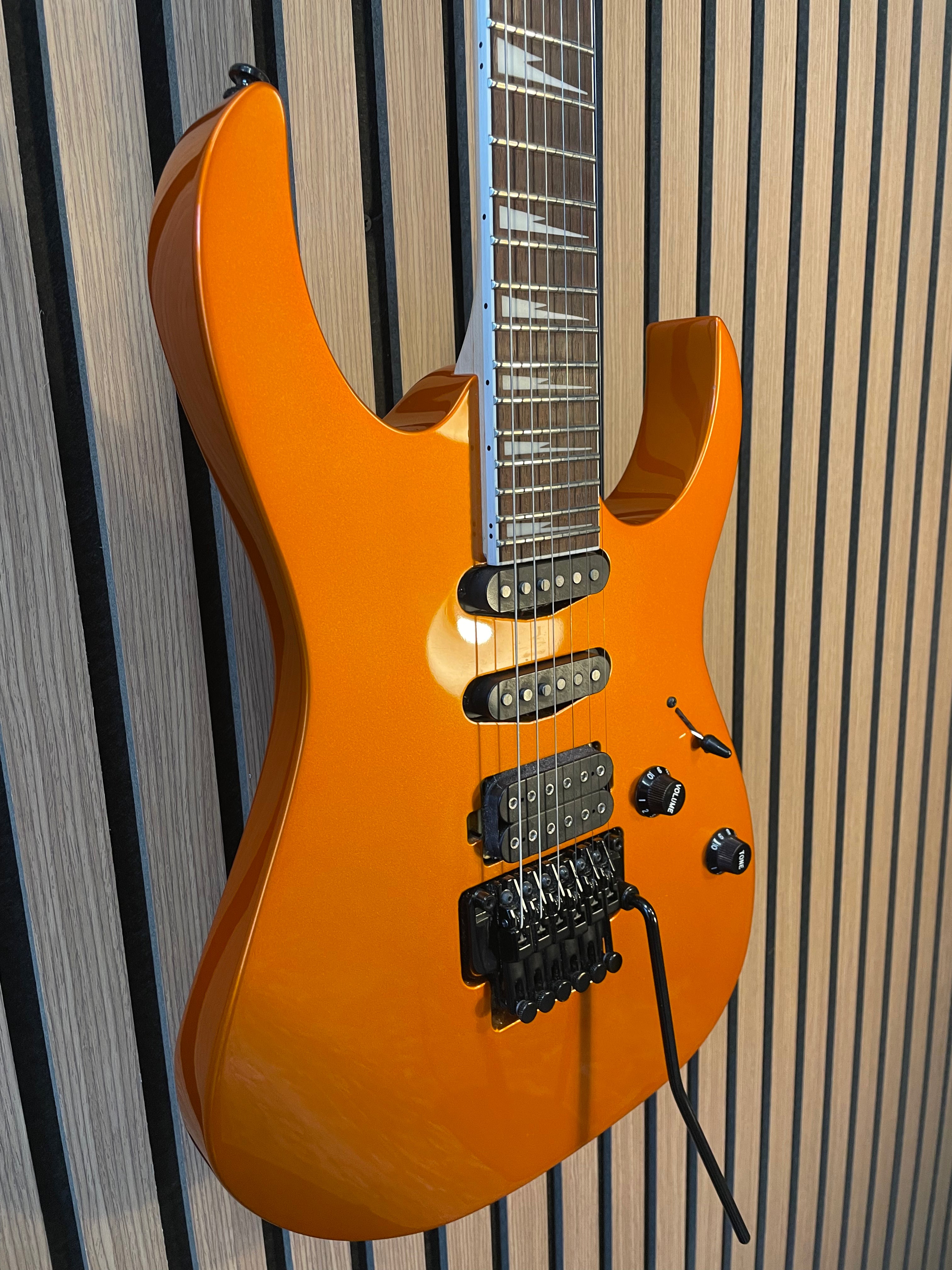 Ibanez RG460DX RG Electric Guitar with Floyd Rose in Roadster Orange Metallic Pre-Owned