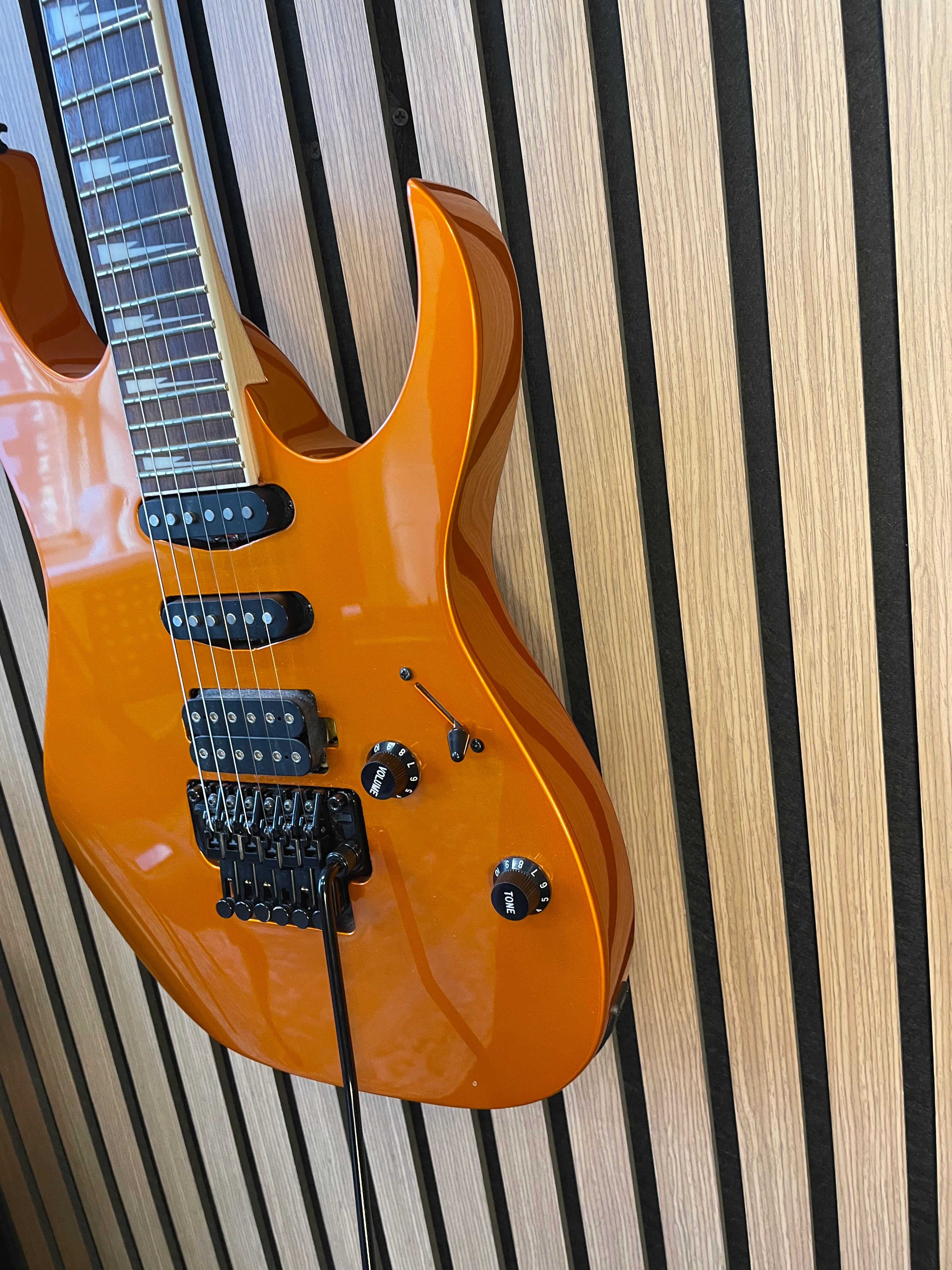 Ibanez RG460DX RG Electric Guitar with Floyd Rose in Roadster Orange Metallic Pre-Owned