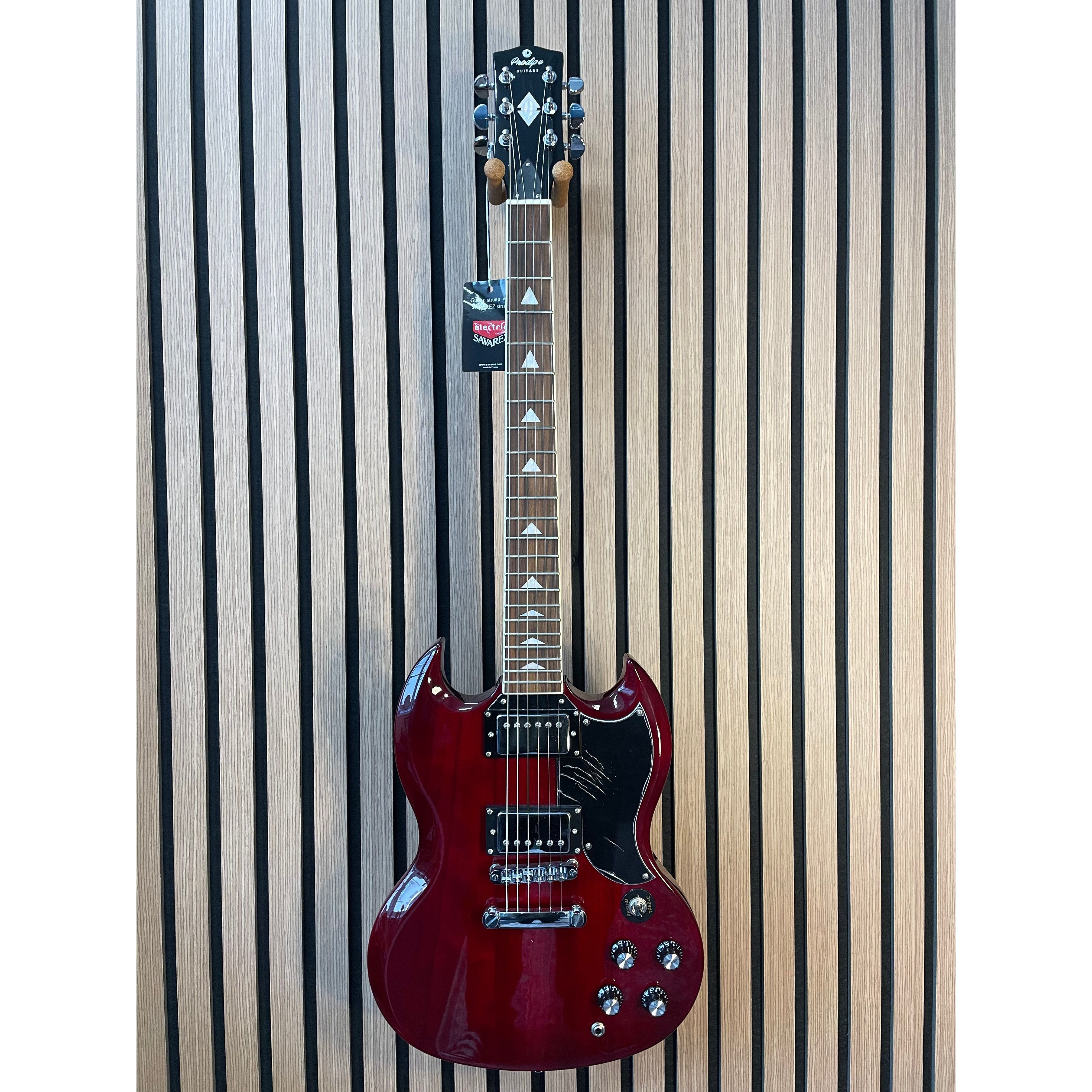 Prodipe GS300 SG-Style Electric Guitar in Wine Red Pre-Owned