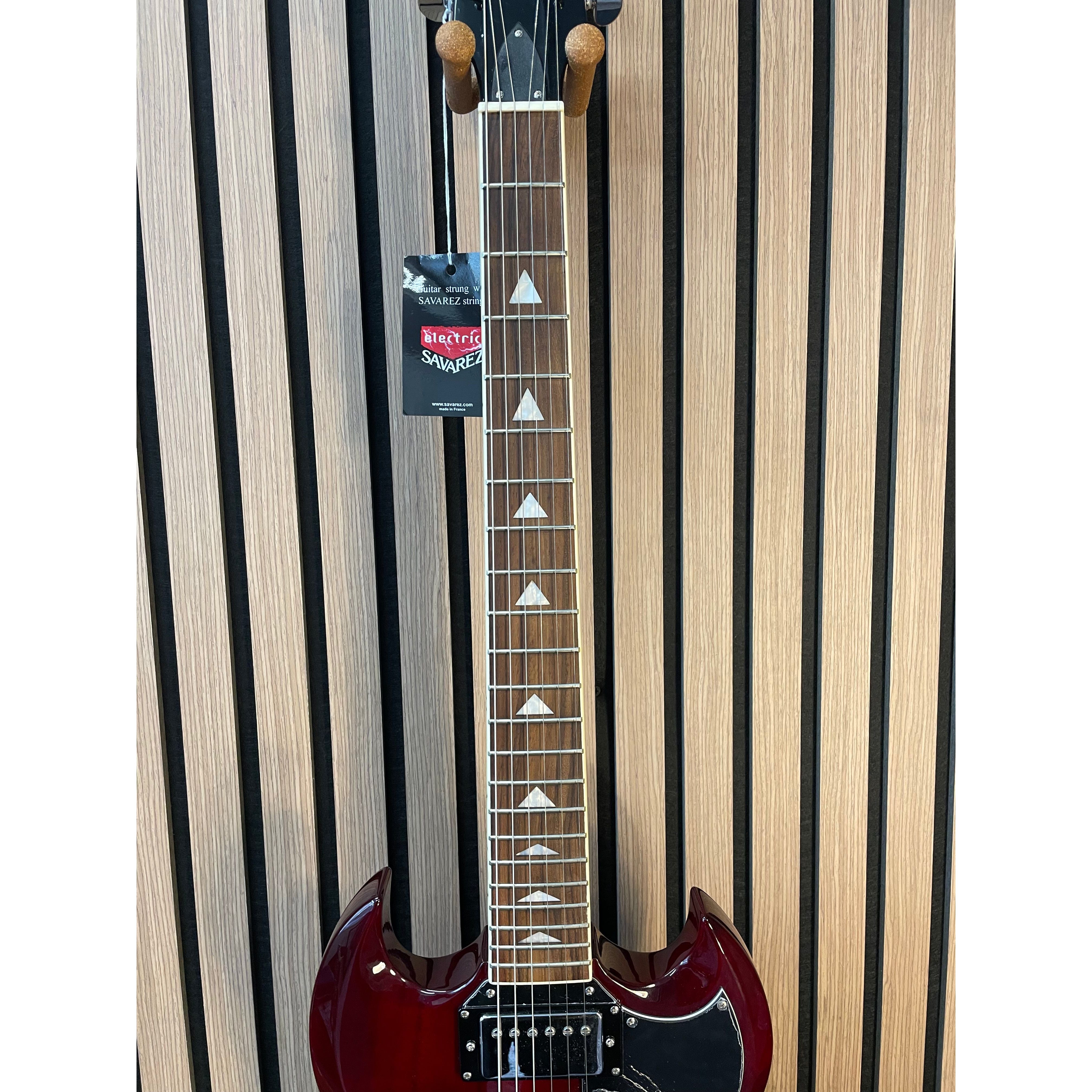 Prodipe GS300 SG-Style Electric Guitar in Wine Red Pre-Owned