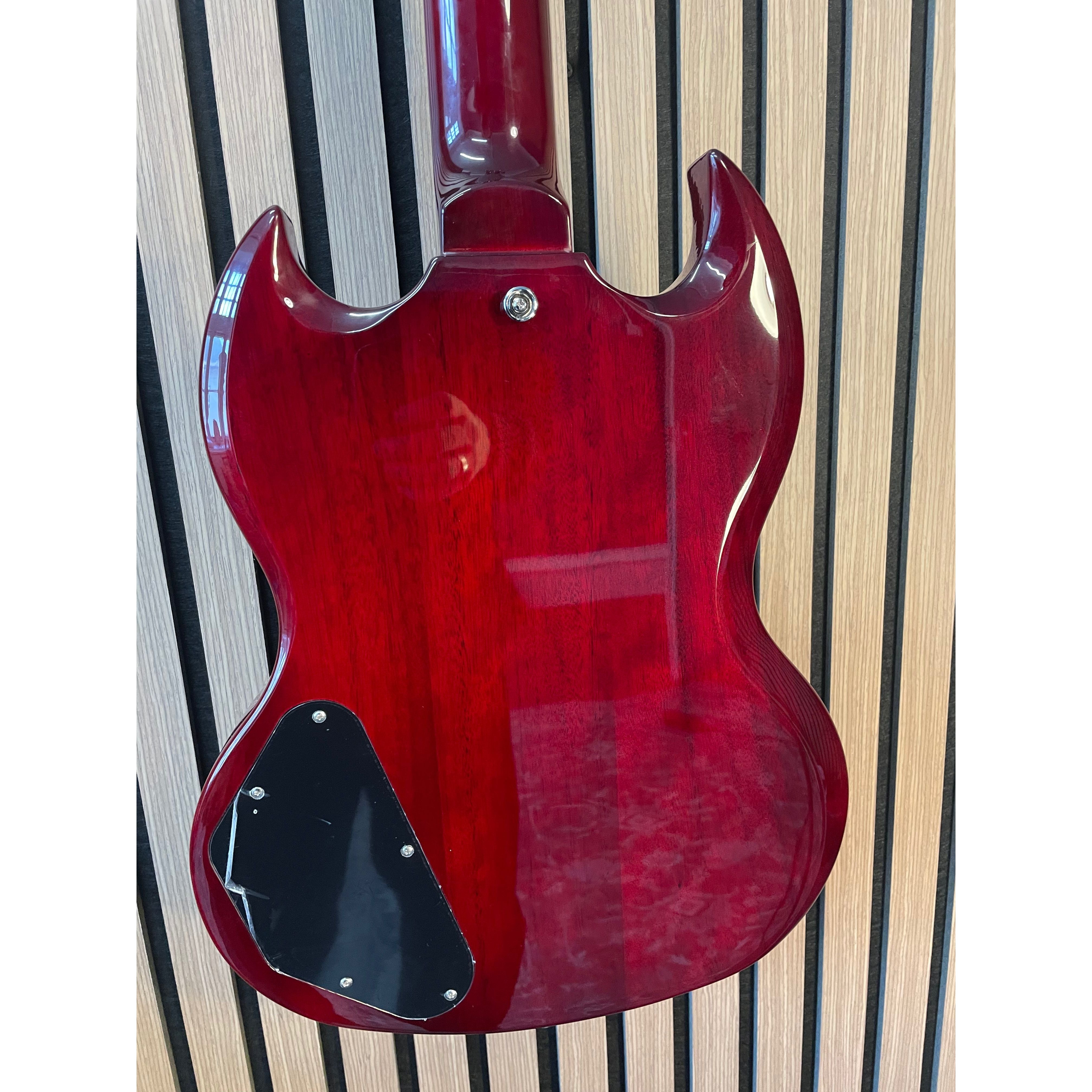 Prodipe GS300 SG-Style Electric Guitar in Wine Red Pre-Owned