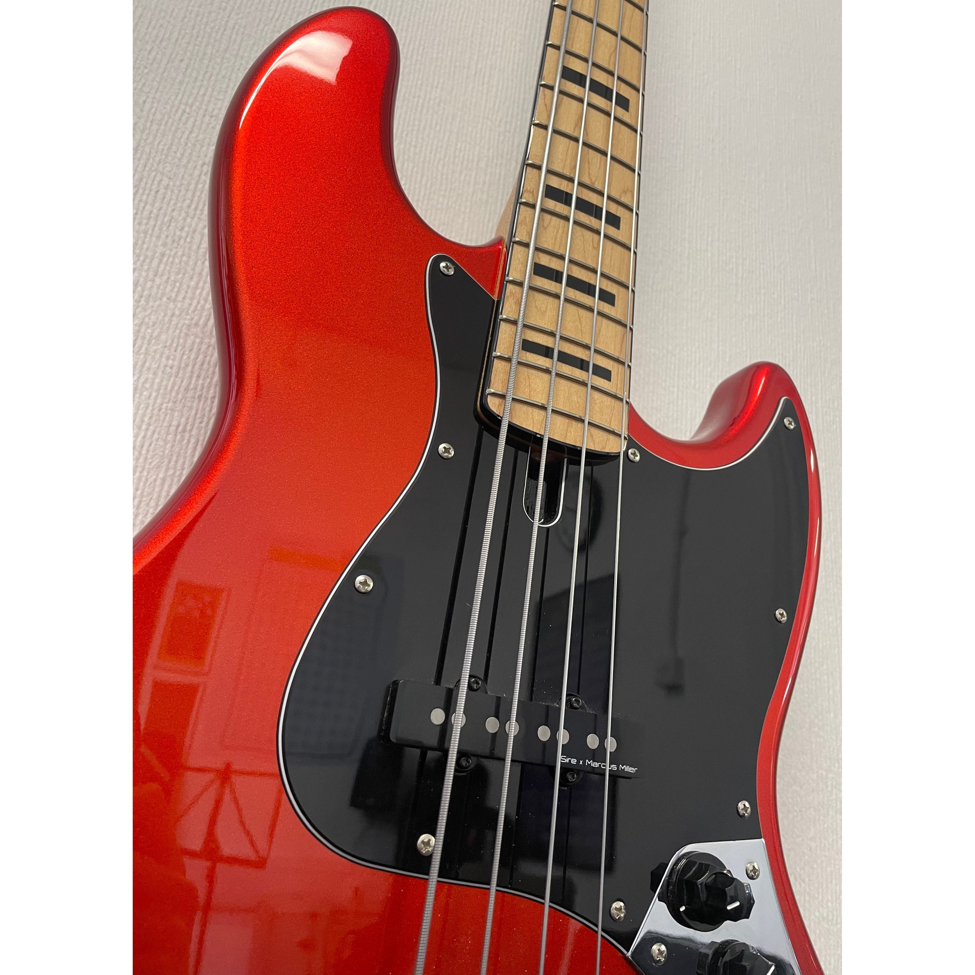 Sire X Marcus Miller V7 Passive/Active Electric Bass in Gloss Red Pre-Owned