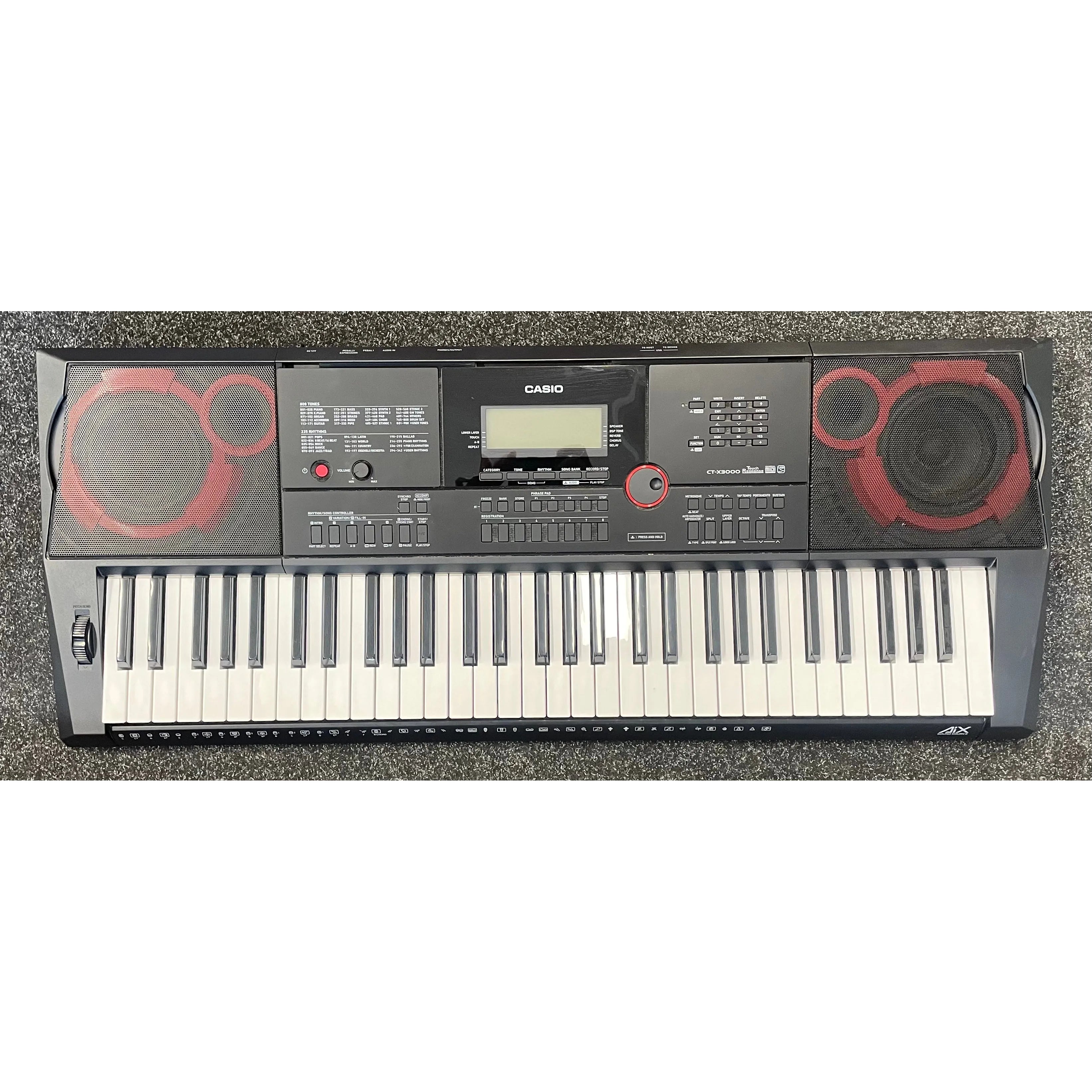Casio CT-X3000 61-Key Portable Digital Keyboard with PSU and Sustain Pedal Pre-Owned
