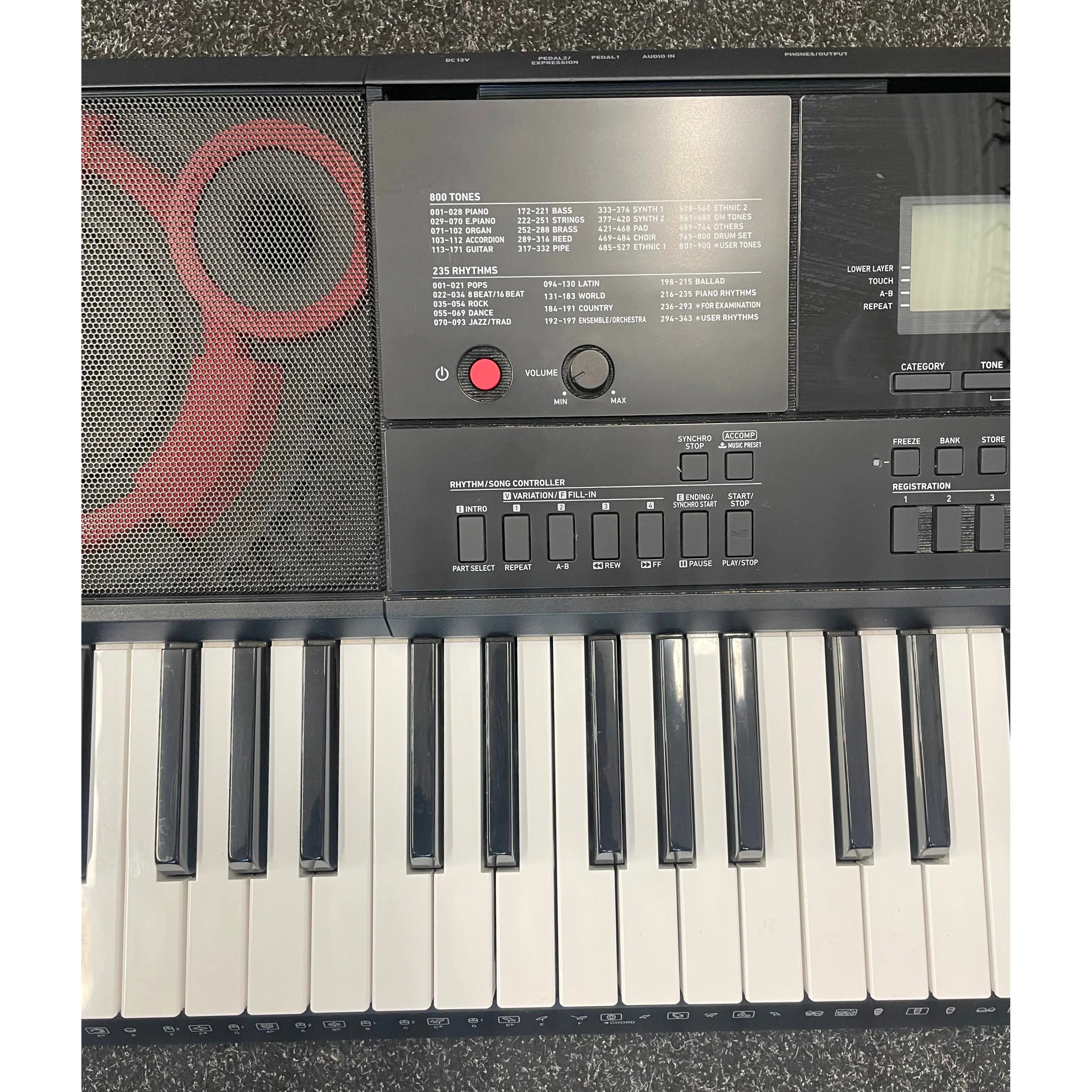 Casio CT-X3000 61-Key Portable Digital Keyboard with PSU and Sustain Pedal Pre-Owned