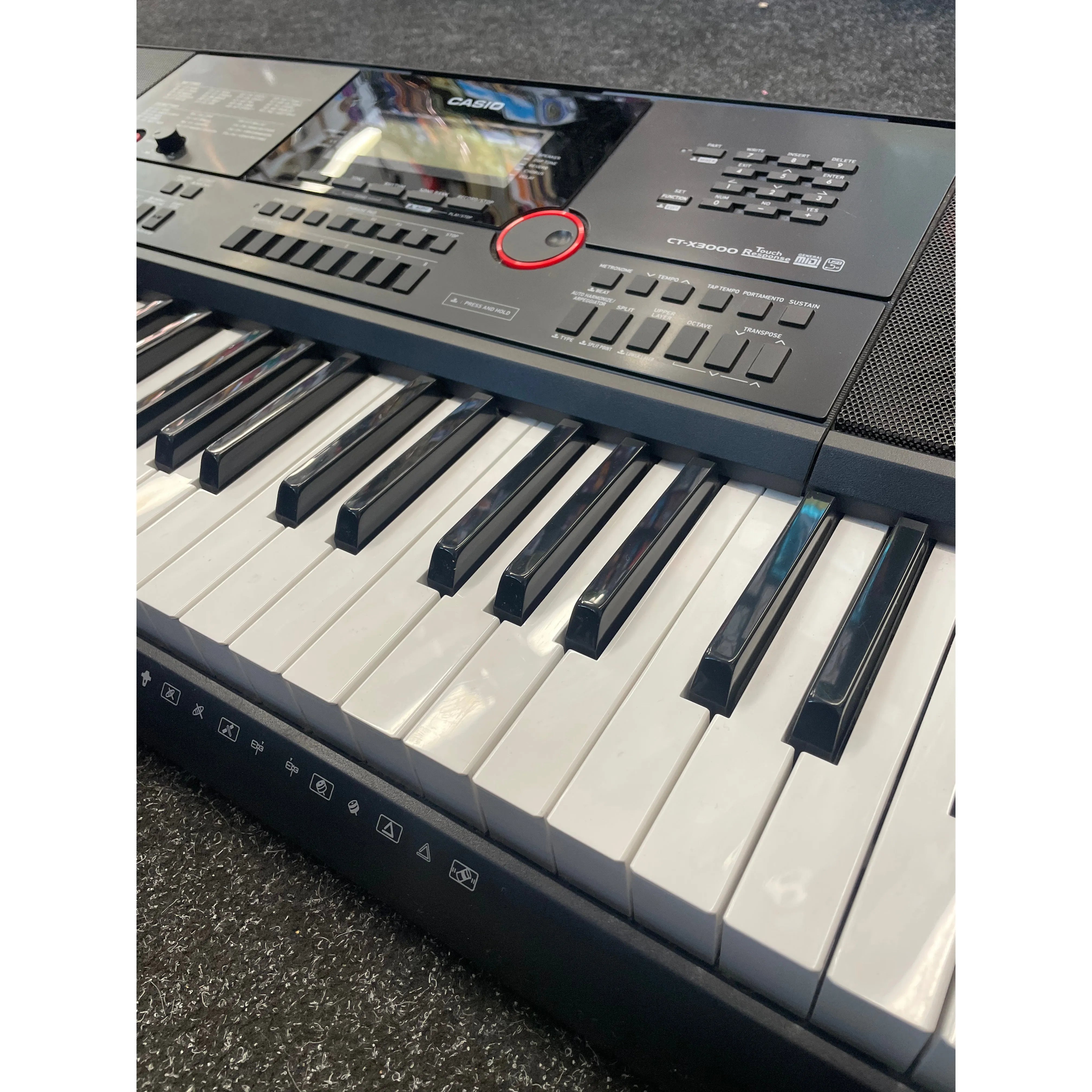 Casio CT-X3000 61-Key Portable Digital Keyboard with PSU and Sustain Pedal Pre-Owned