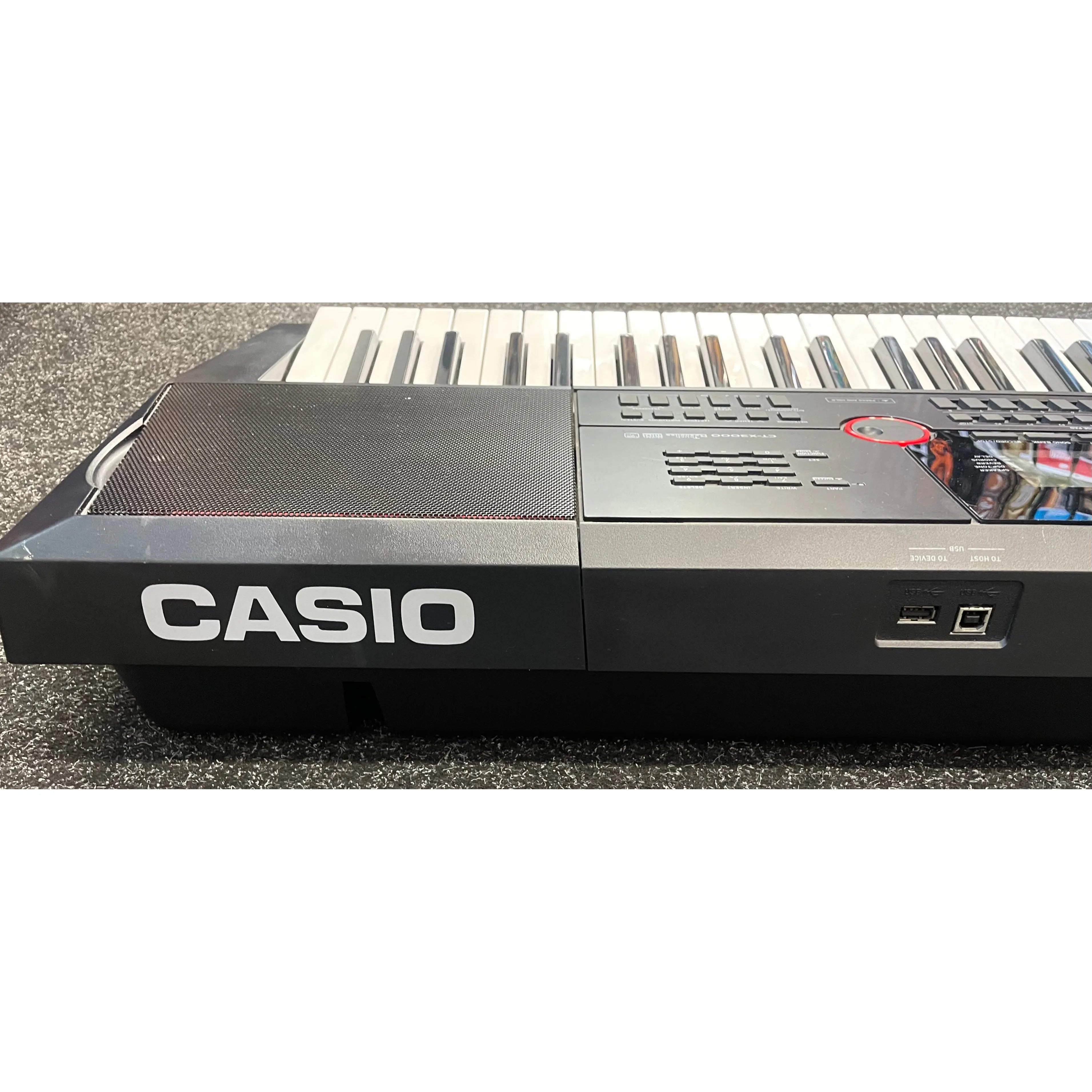 Casio CT-X3000 61-Key Portable Digital Keyboard with PSU and Sustain Pedal Pre-Owned
