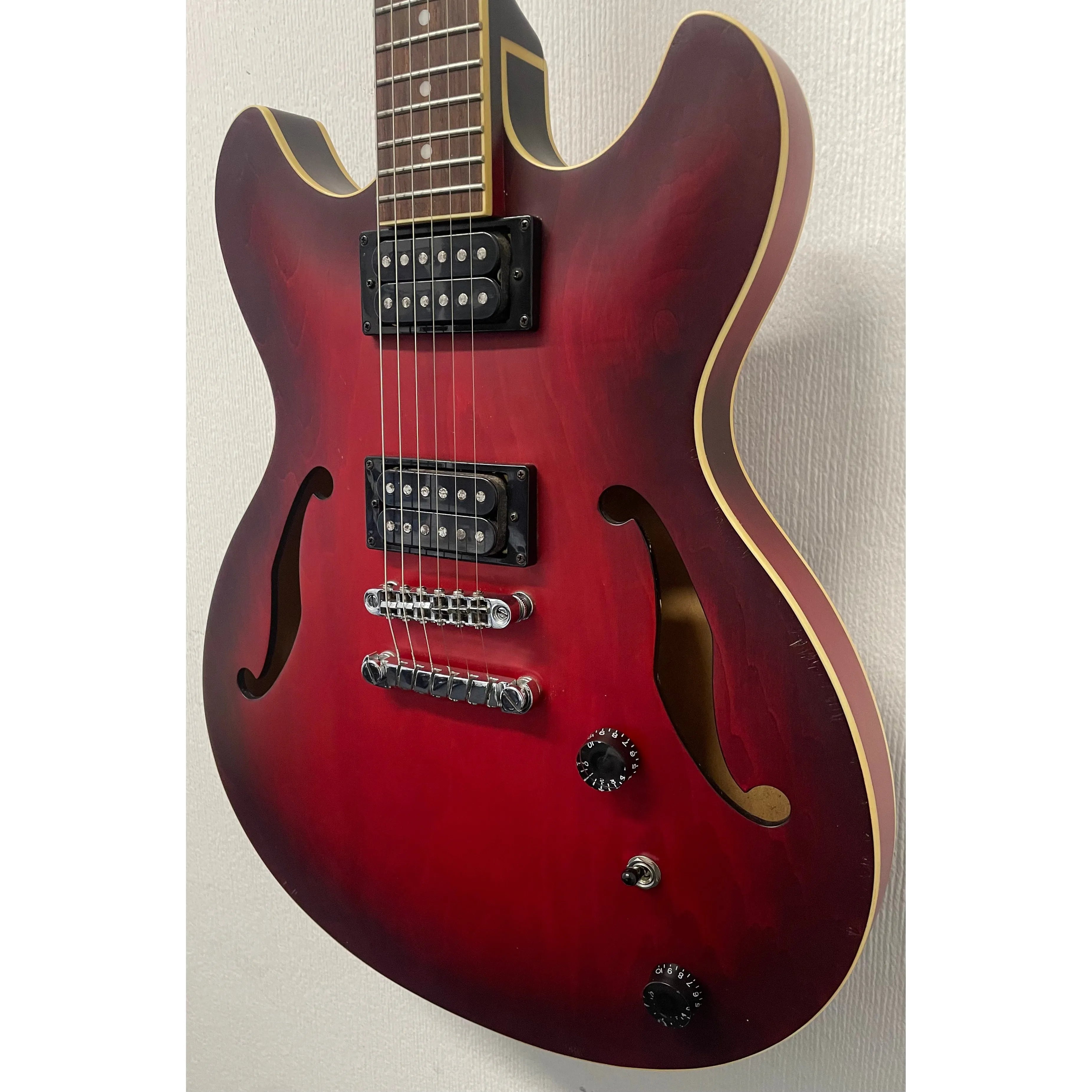 Ibanez Artcore AS53 Semi-Hollow Electric Guitar in Transparent Red Flat Pre-Owned