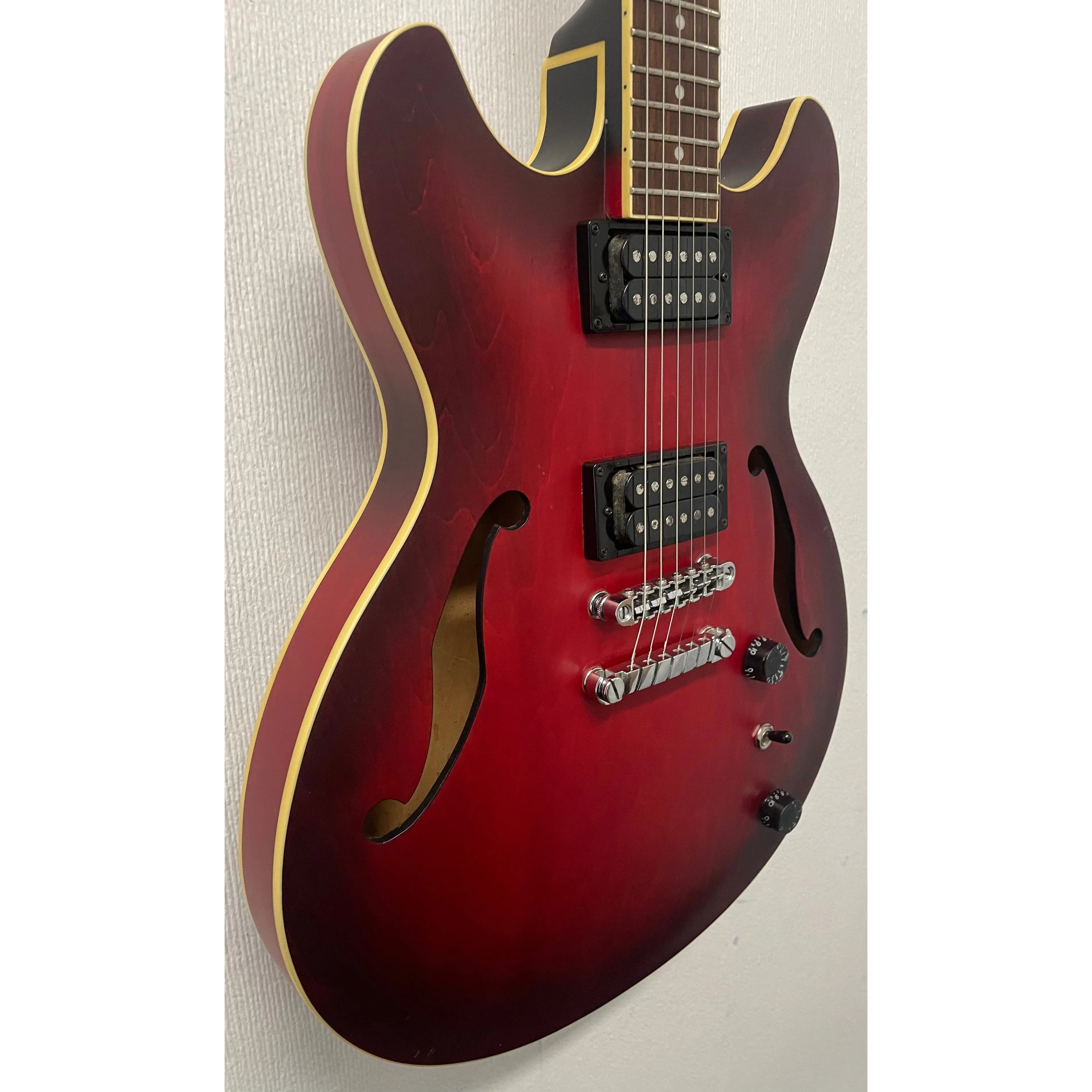Ibanez Artcore AS53 Semi-Hollow Electric Guitar in Transparent Red Flat Pre-Owned