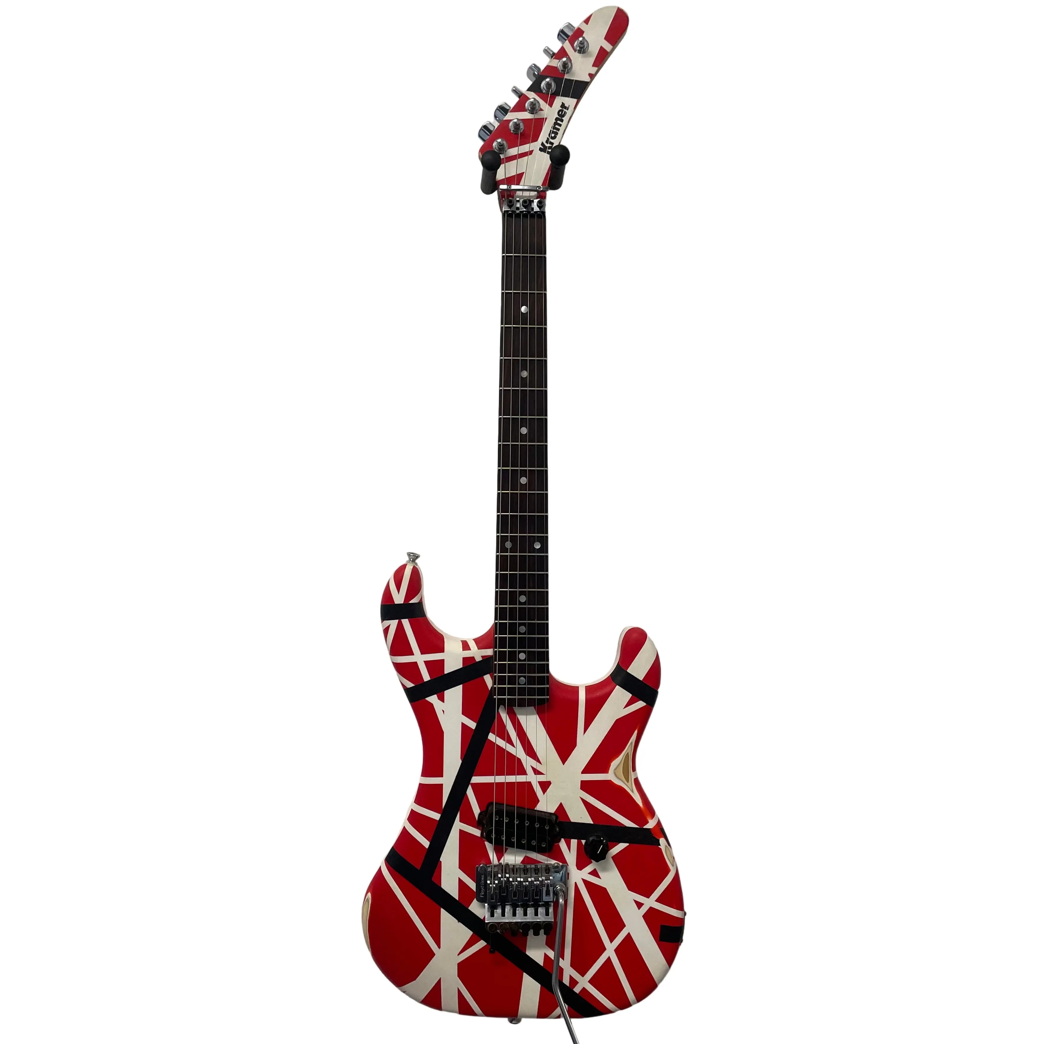 Kramer Baretta 80's Electric Guitar with Floyd Rose Refinished to an EVH Style Pre-Owned