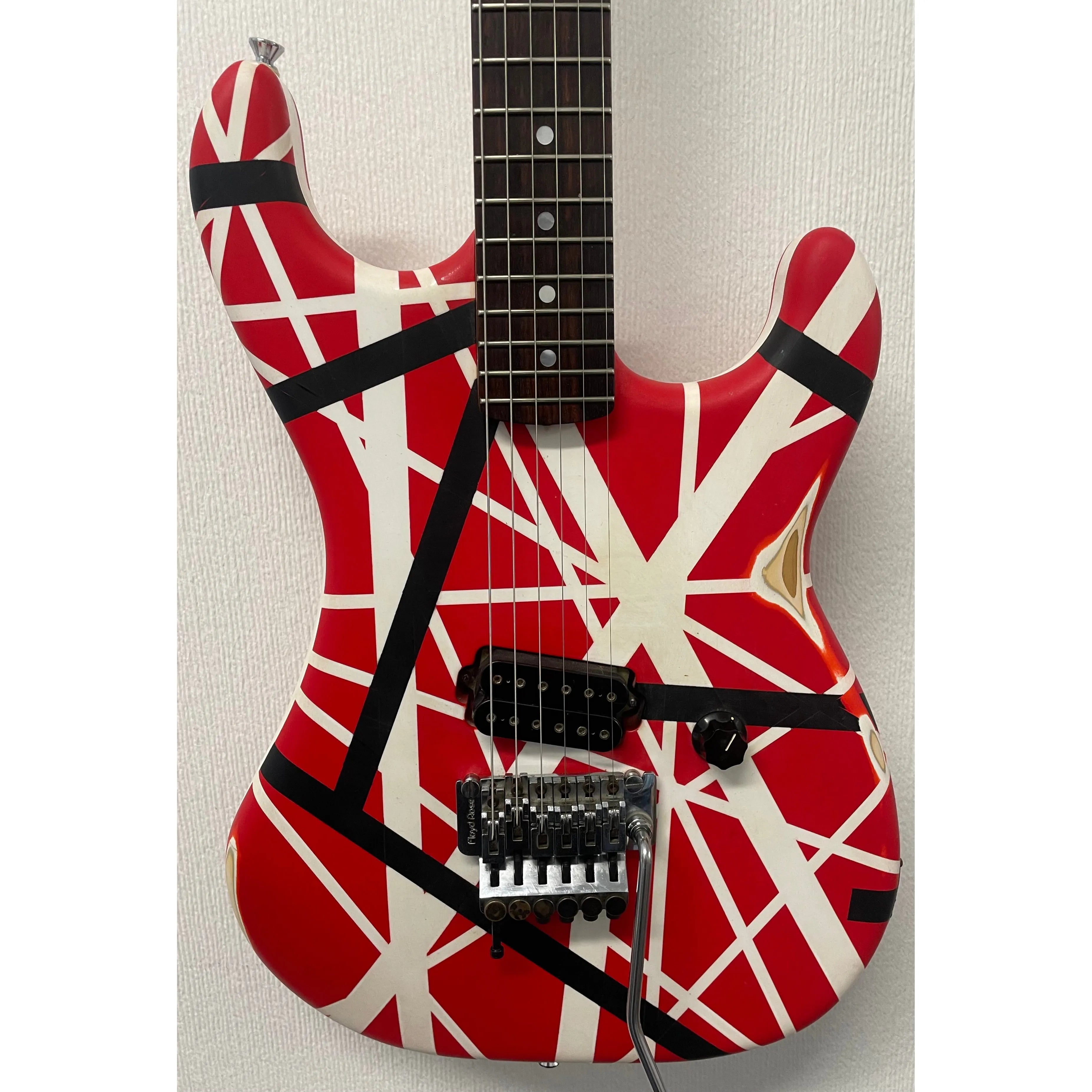 Kramer Baretta 80's Electric Guitar with Floyd Rose Refinished to an EVH Style Pre-Owned