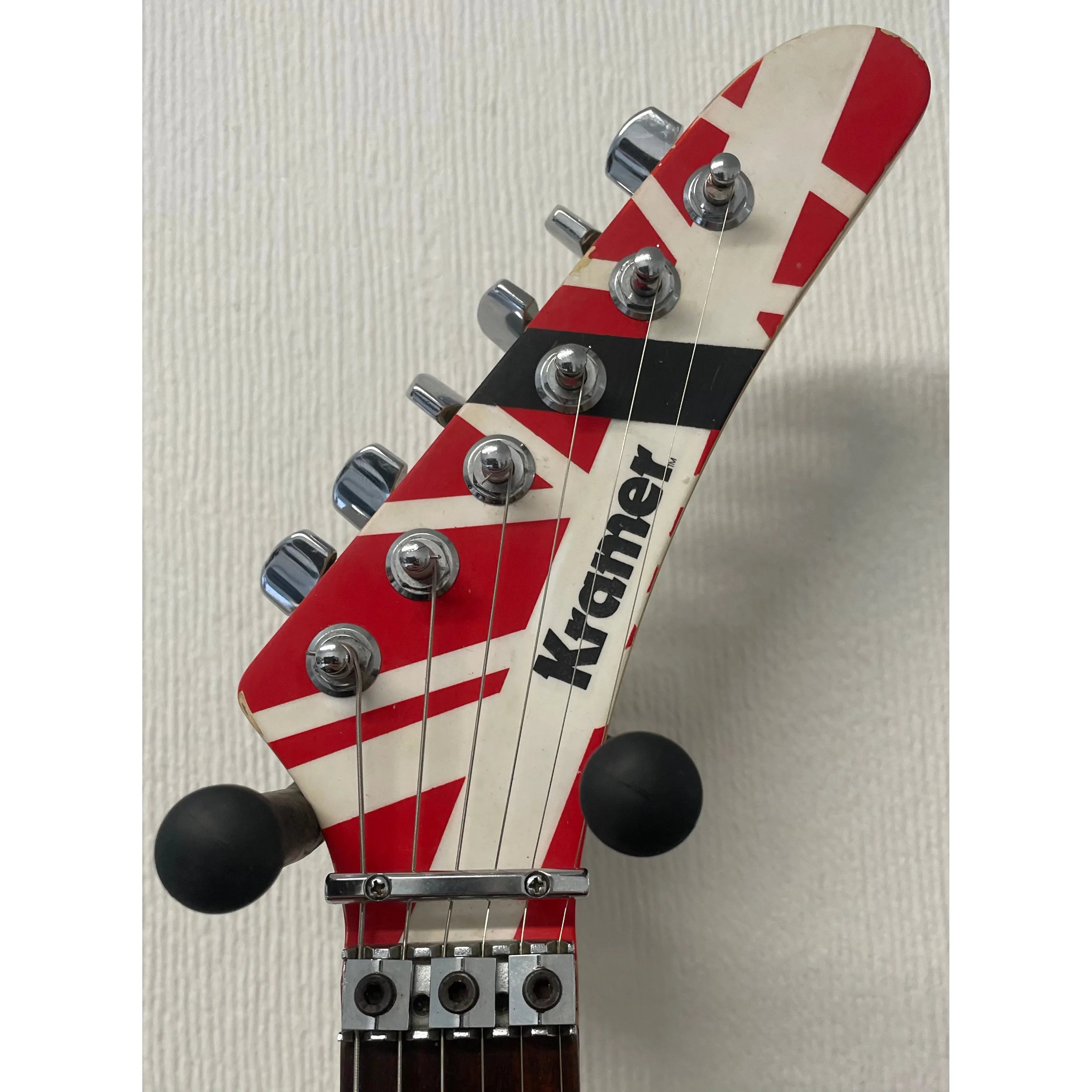 Kramer Baretta 80's Electric Guitar with Floyd Rose Refinished to an EVH Style Pre-Owned