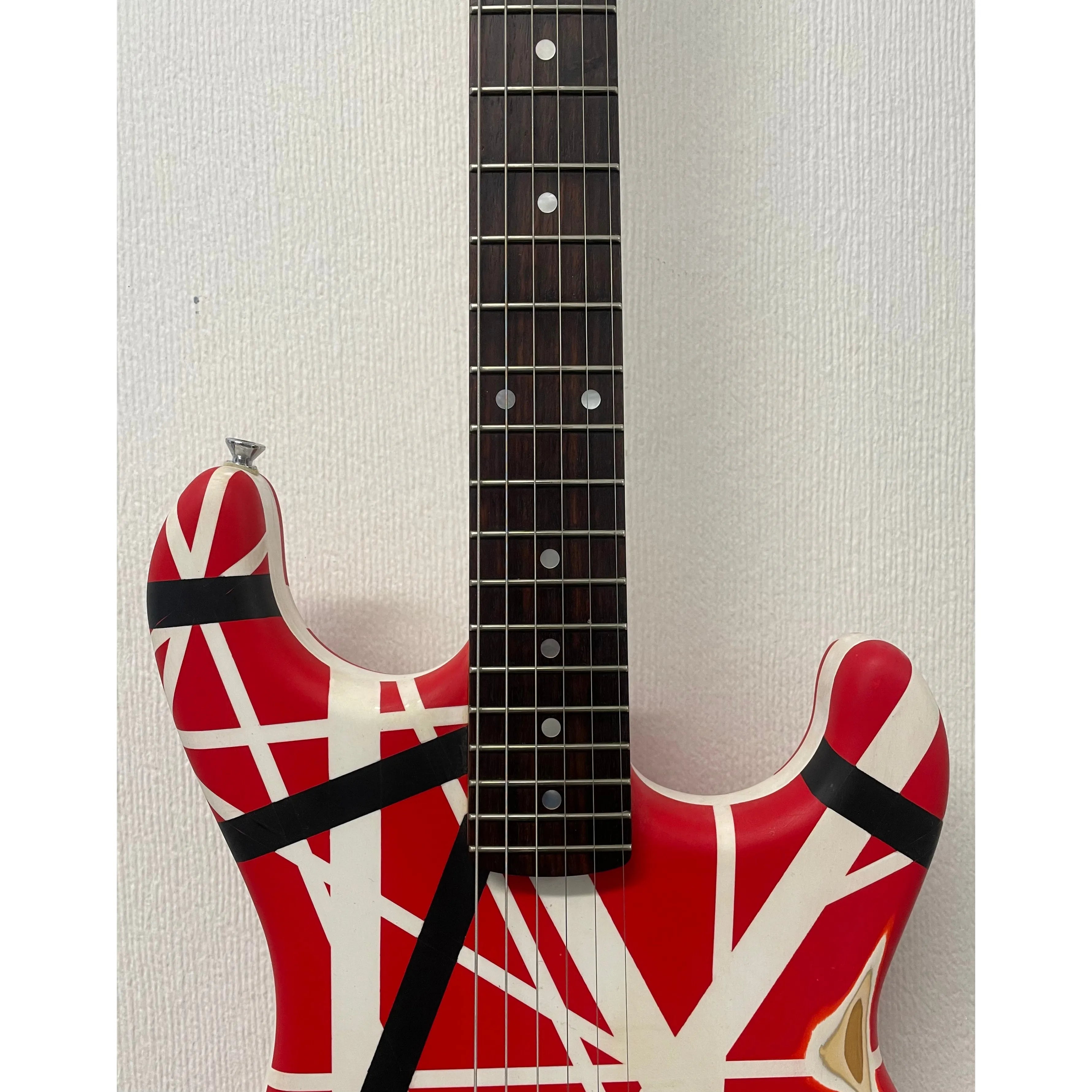 Kramer Baretta 80's Electric Guitar with Floyd Rose Refinished to an EVH Style Pre-Owned