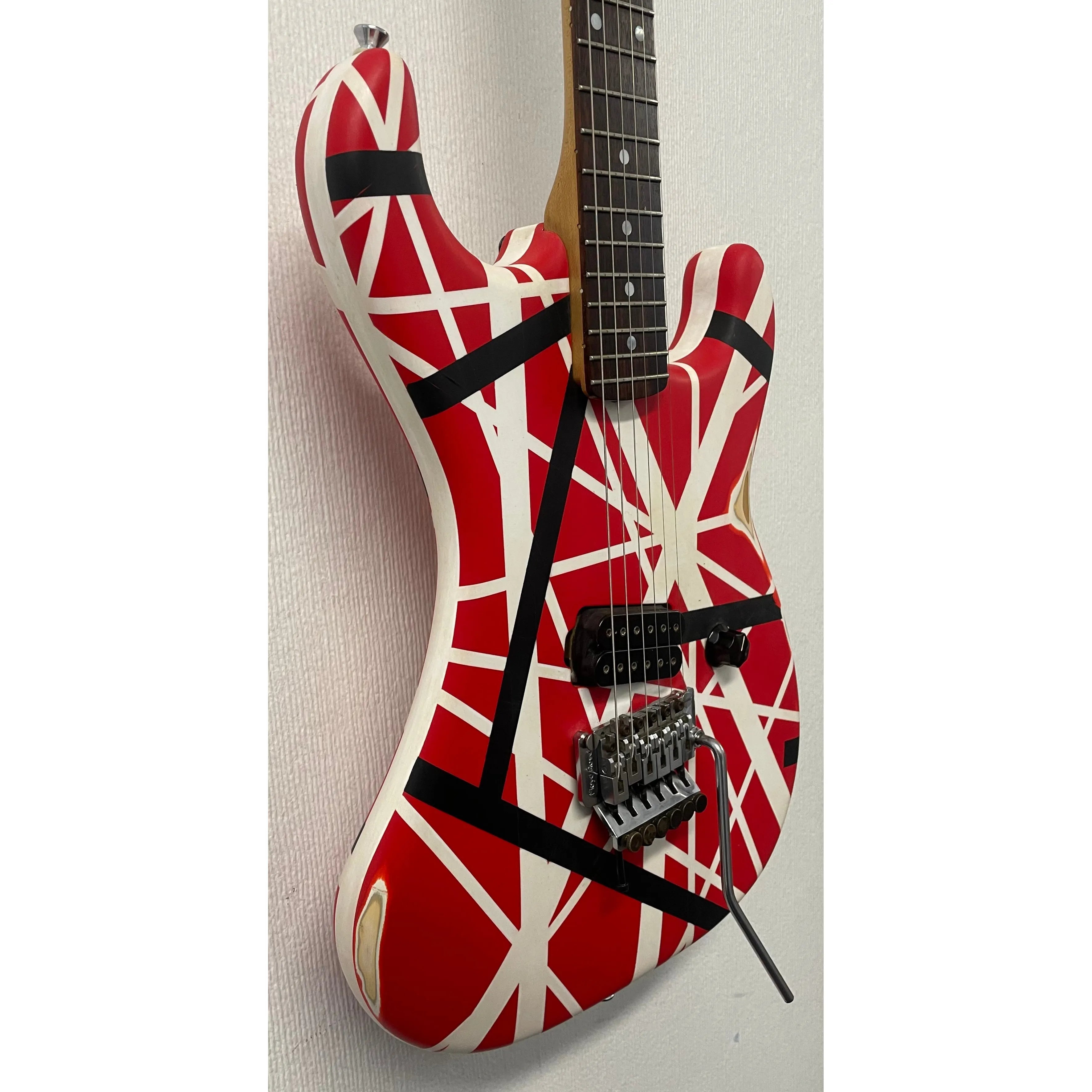 Kramer Baretta 80's Electric Guitar with Floyd Rose Refinished to an EVH Style Pre-Owned