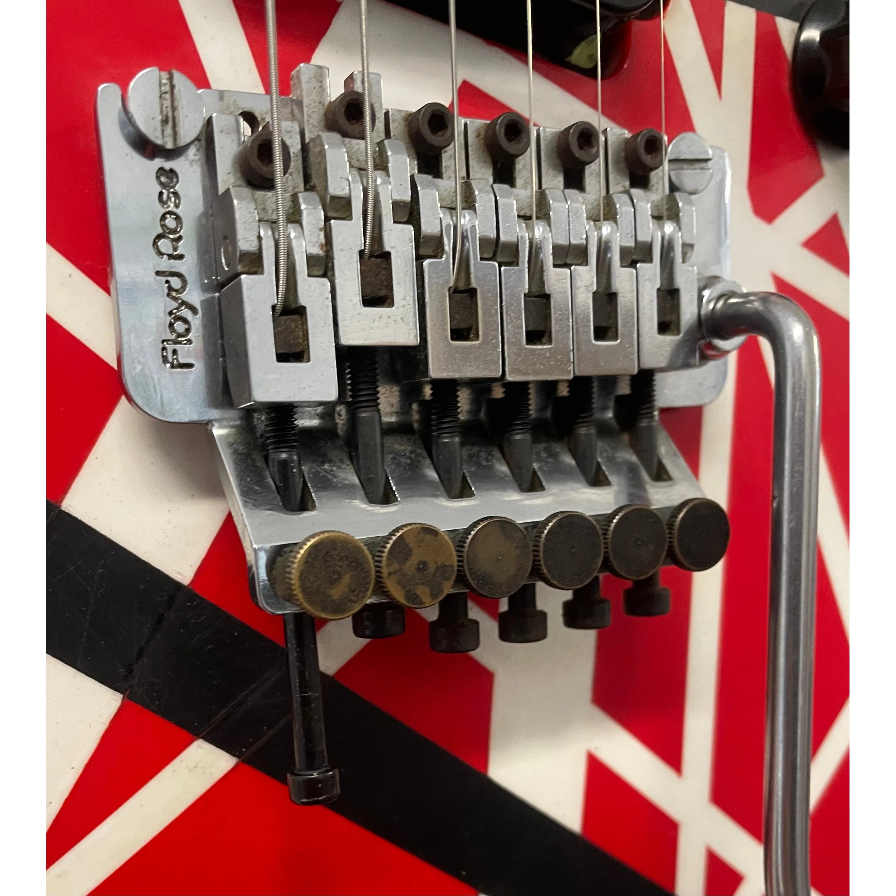 Kramer Baretta 80's Electric Guitar with Floyd Rose Refinished to an EVH Style Pre-Owned